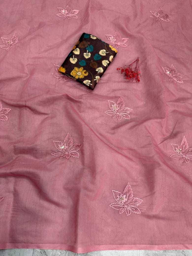 Ynf Cotton RIN178 flower Sarees Wedding Collections Festive Collections Wholesale Designer Sarees Chanderi Sarees Embroidered Sarees Manufacturer
