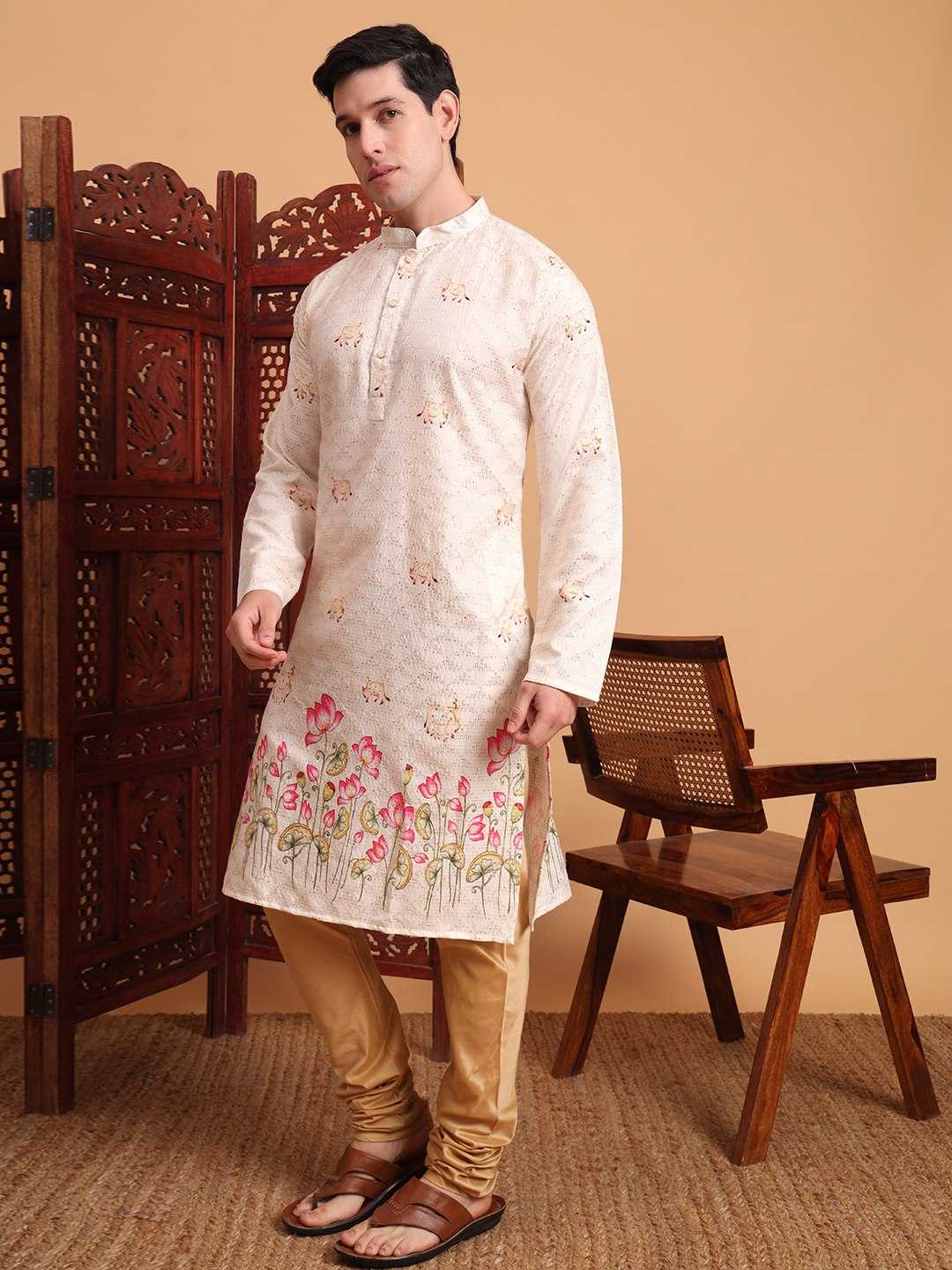 Ynf Cotton RIN188 KILLER3 Mens Wear Wholesale Mens Kurta Pyjama Manufacturer
