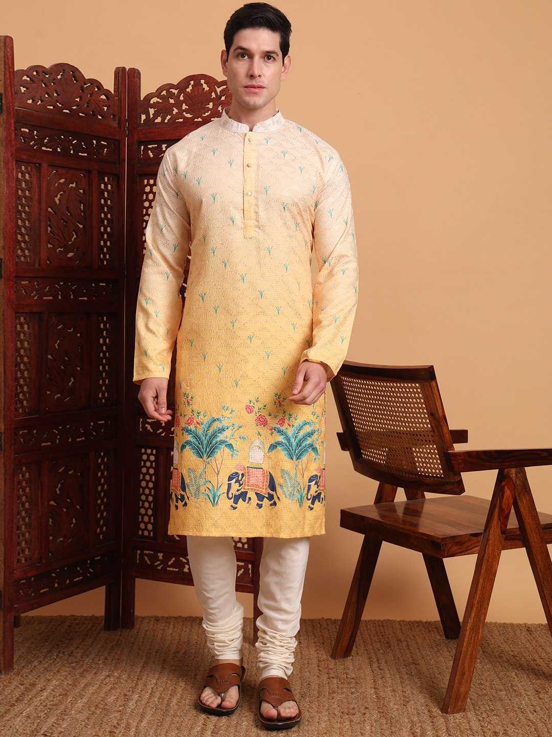 Ynf Cotton RIN188 KILLER3 Mens Wear Wholesale Mens Kurta Pyjama Manufacturer