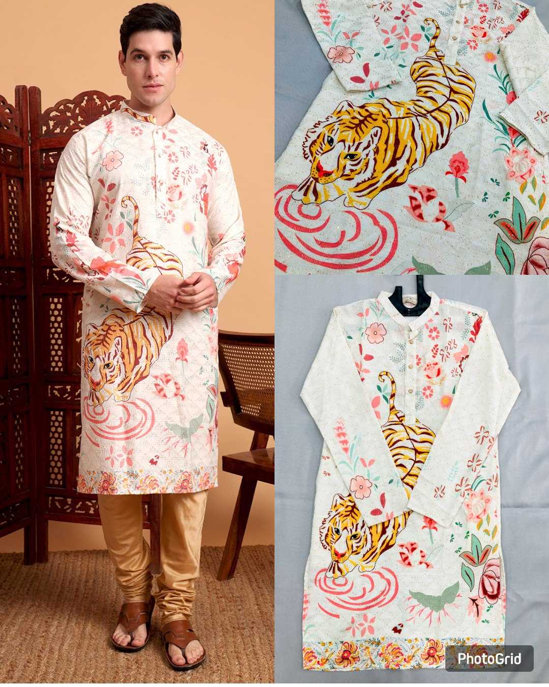 Ynf Cotton RIN188 KILLER3 Mens Wear Wholesale Mens Kurta Pyjama Manufacturer