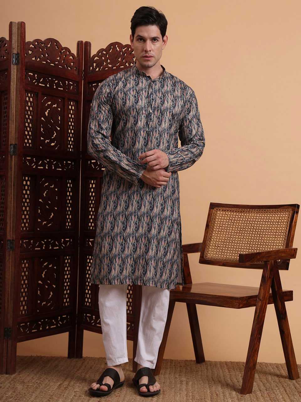 Ynf Cotton RIN188 KILLER7 Mens Wear Wholesale Mens Kurtas Men Cotton Kurta Men Wedding kurta Manufacturer