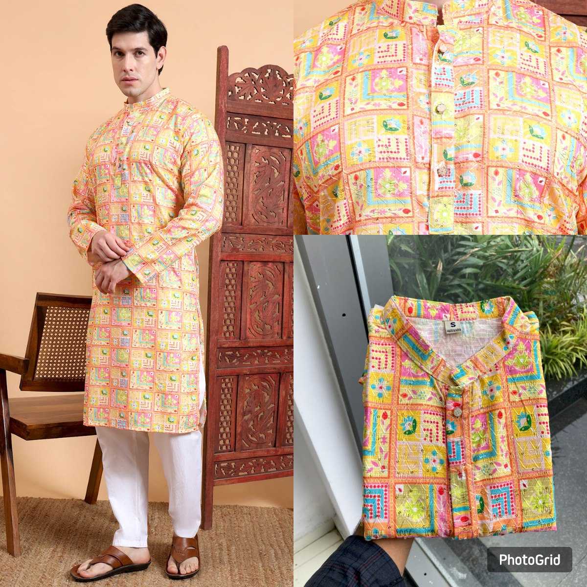 Ynf Cotton RIN188 KILLER9 Mens Wear Wholesale Mens Kurtas Men Cotton Kurta Men Wedding kurta Manufacturer