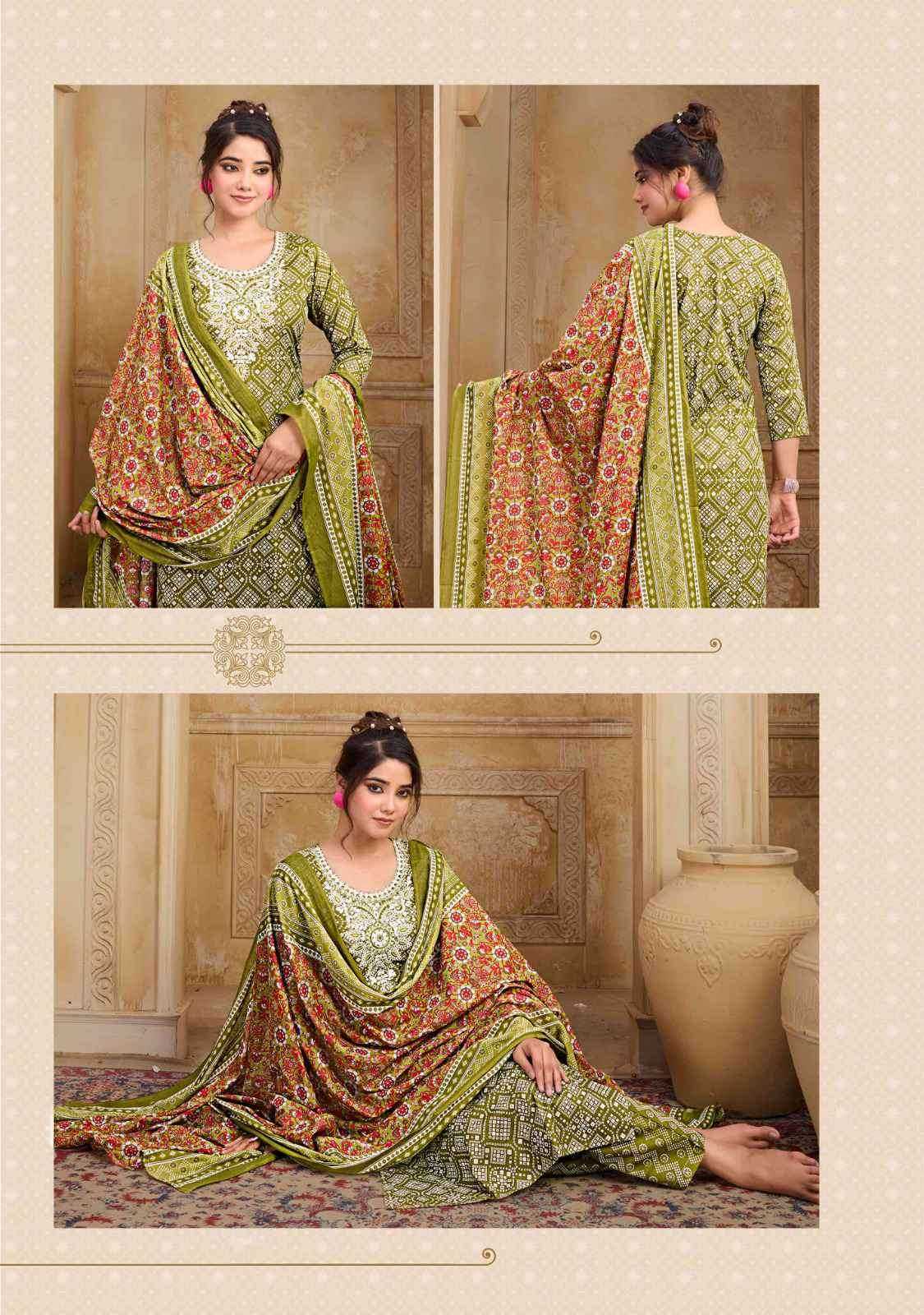 Ynf Cotton RIN190 BANDHANI Setwise Collections Wholesale Kurtis Catalogs Manufacturer