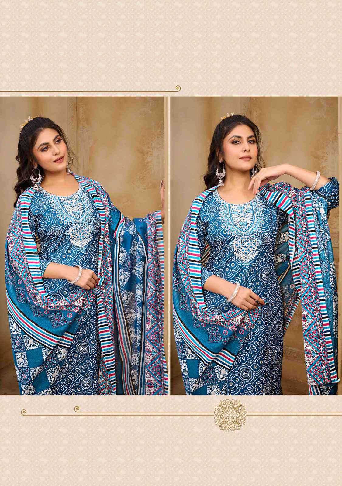 Ynf Cotton RIN190 BANDHANI Setwise Collections Wholesale Kurtis Catalogs Manufacturer