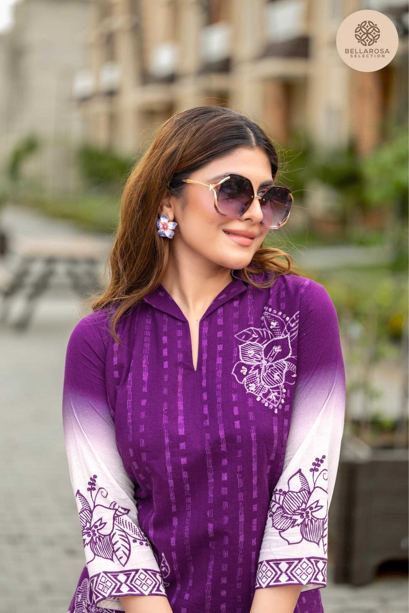 Ynf Cotton RIN190 BELLROSA-101 Setwise Collections Wholesale Kurtis Catalogs Manufacturer
