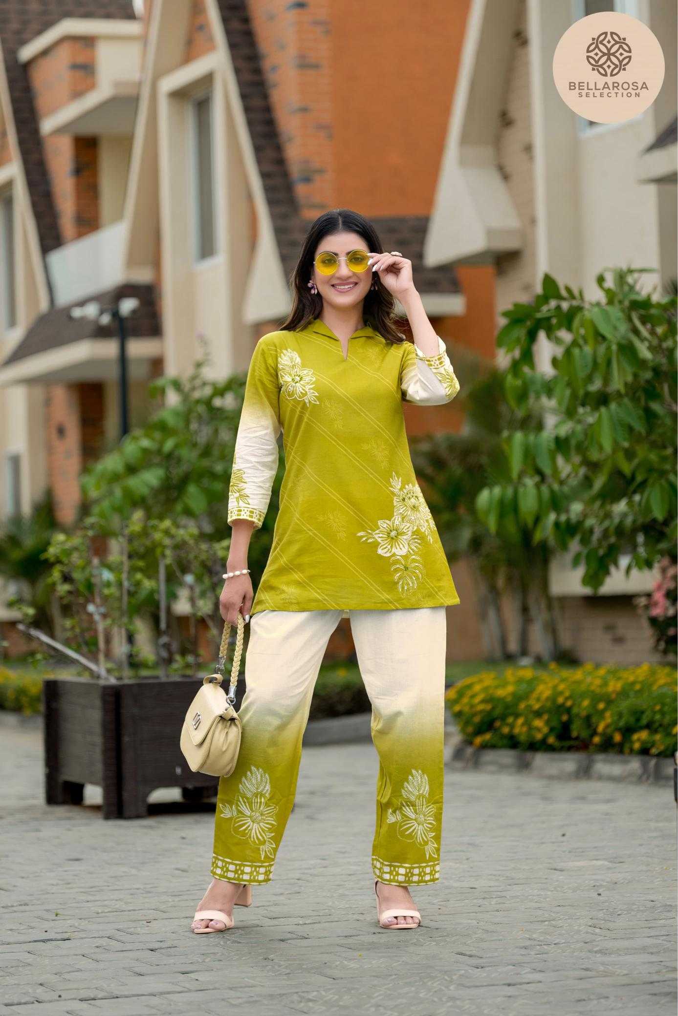 Ynf Cotton RIN190 BELLROSA-101 Setwise Collections Wholesale Kurtis Catalogs Manufacturer