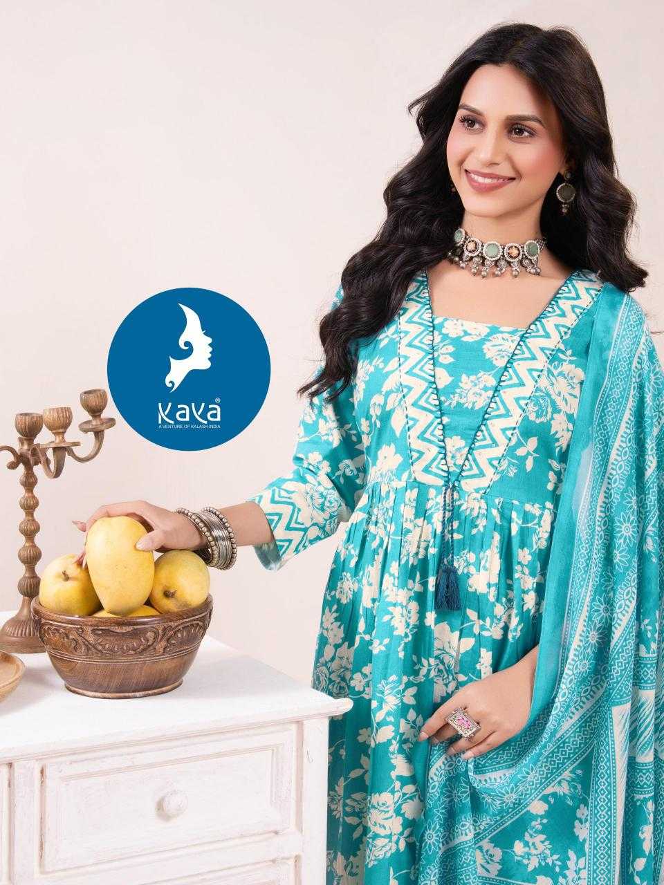 Ynf Cotton RIN190 KAYA KURTI-HEERAVATI -3 Setwise Collections Wholesale Gowns Catalogs Manufacturer