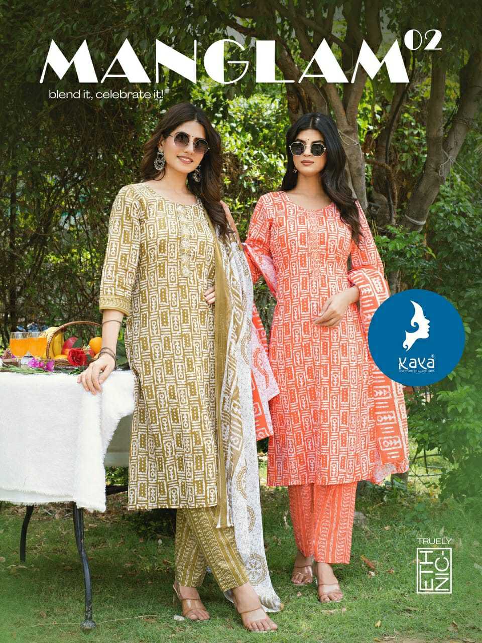 Ynf Cotton RIN190 KAYA MANGLAM-2 Setwise Collections Wholesale Kurtis Catalogs Manufacturer