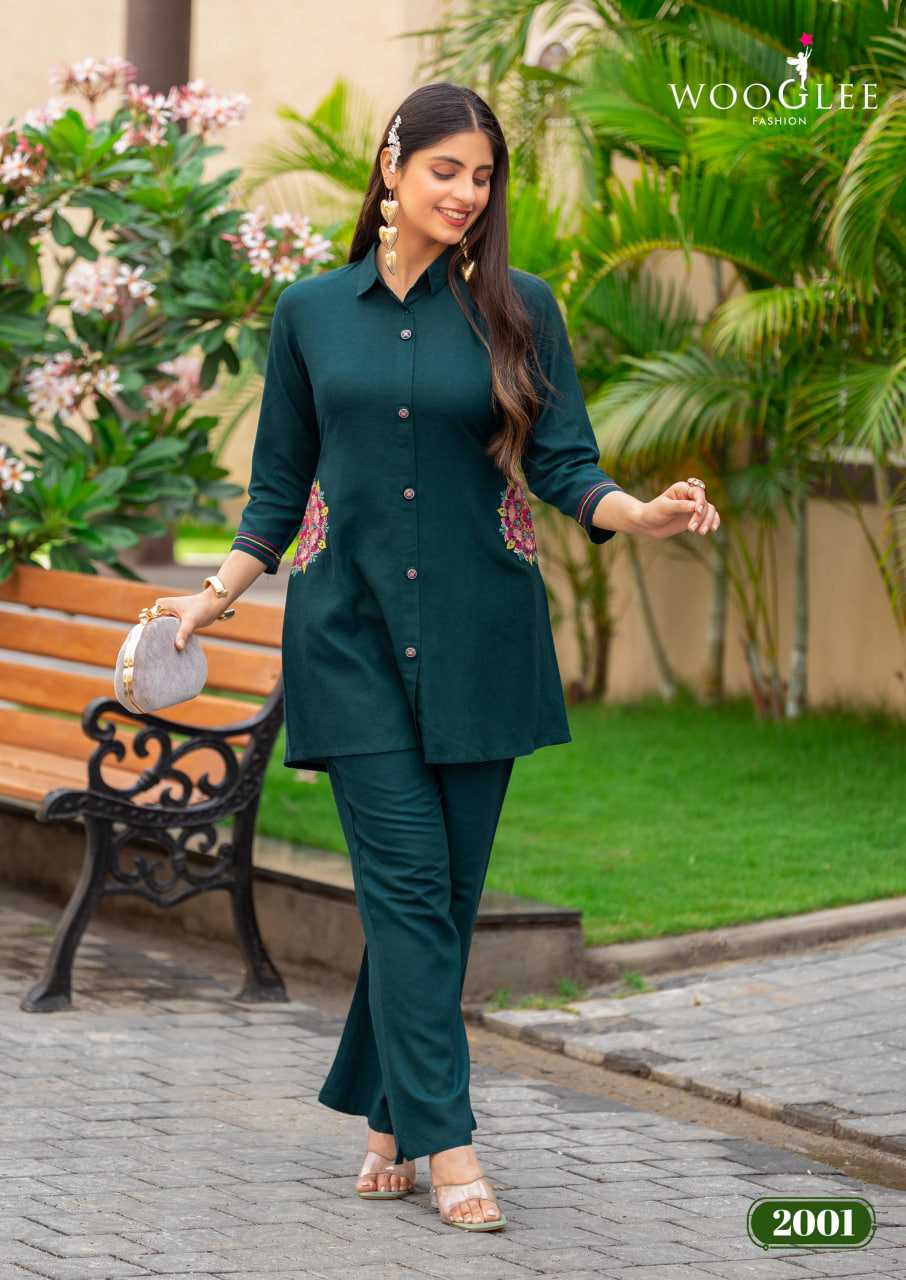 Ynf Cotton RIN190 WOOGLEE Elina Setwise Collections Wholesale Kurtis Catalogs Manufacturer