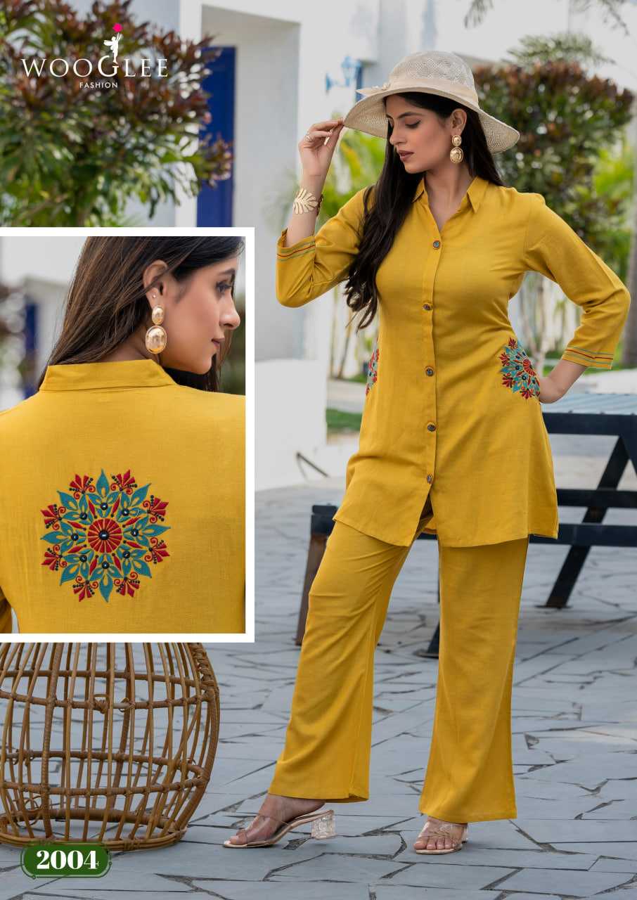 Ynf Cotton RIN190 WOOGLEE Elina Setwise Collections Wholesale Kurtis Catalogs Manufacturer