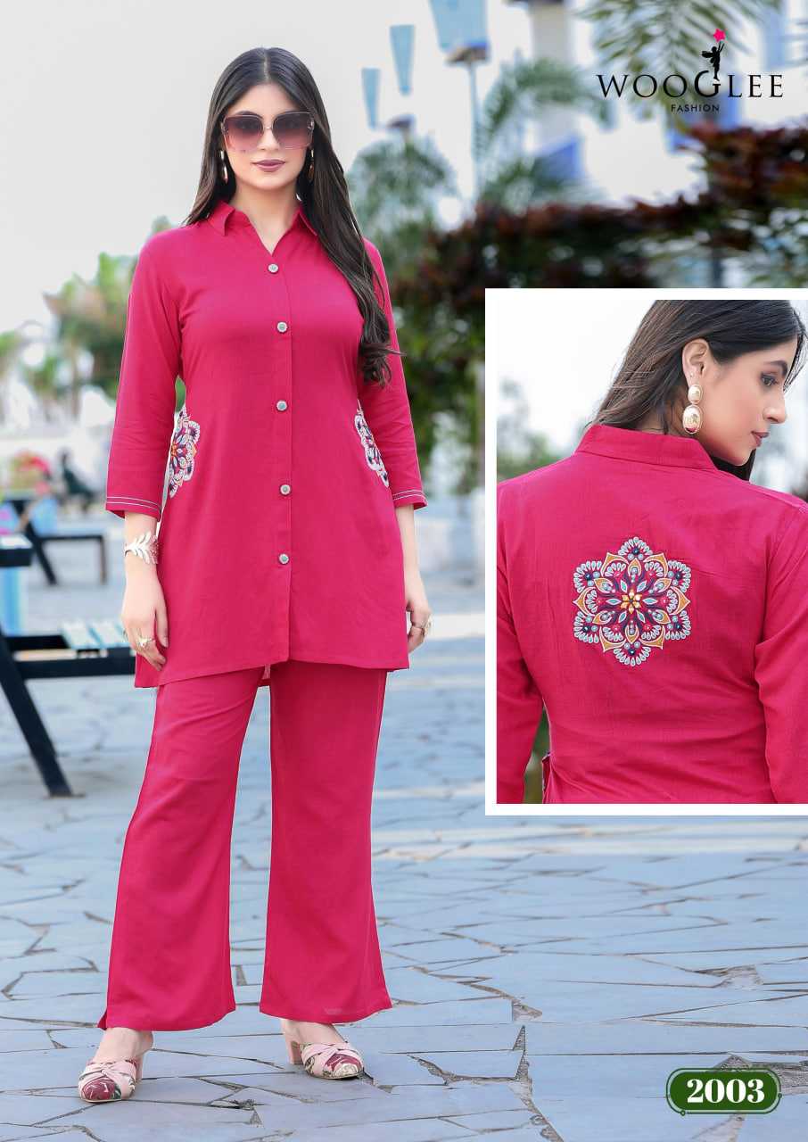 Ynf Cotton RIN190 WOOGLEE Elina Setwise Collections Wholesale Kurtis Catalogs Manufacturer