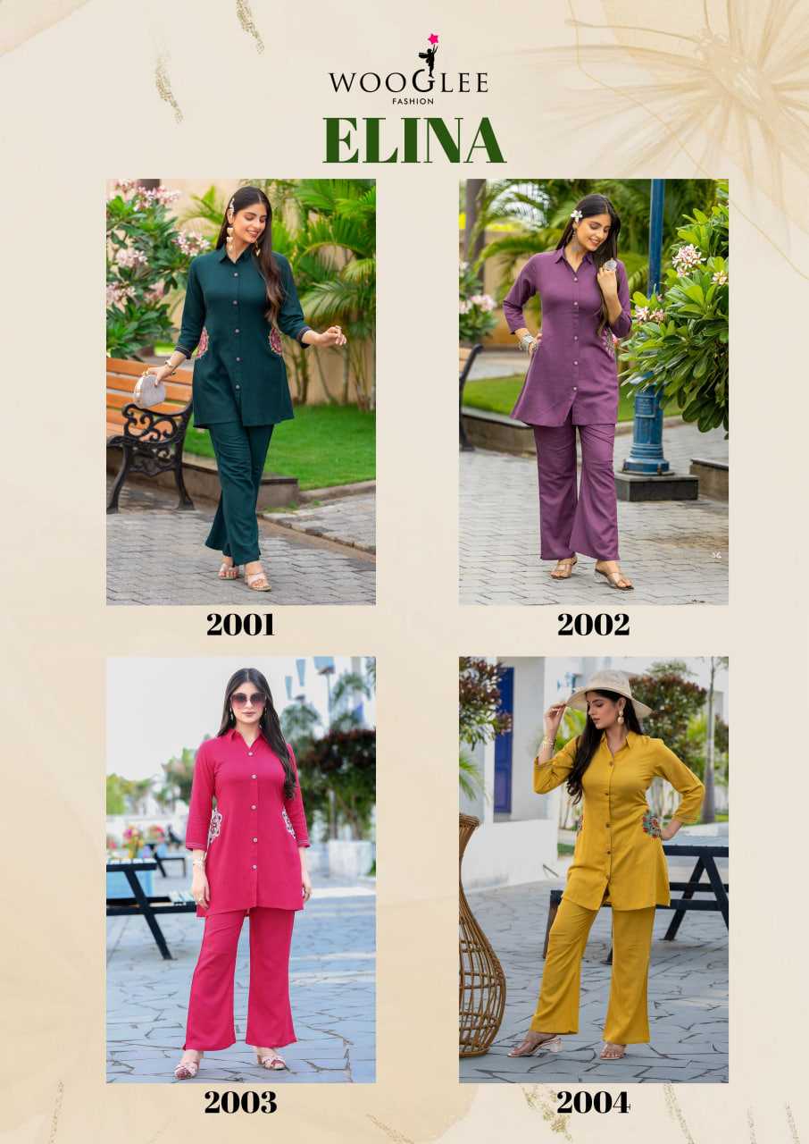 Ynf Cotton RIN190 WOOGLEE Elina Setwise Collections Wholesale Kurtis Catalogs Manufacturer