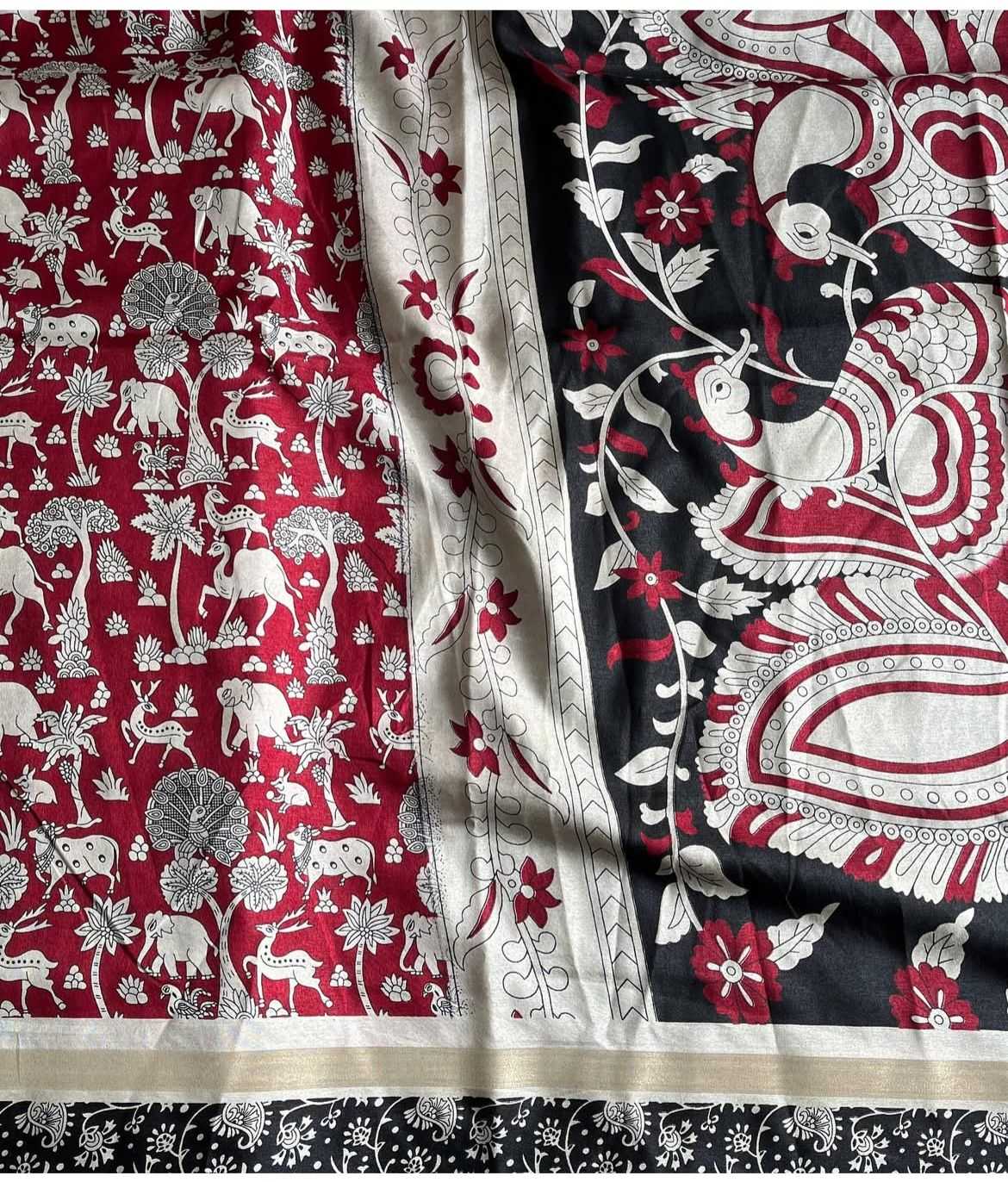 Ynf Cotton RIN203 Mangalkari Sarees Wedding Collections Festive Collections Wholesale Kalamkari Sarees Cotton Sarees Mulmul Cotton Sarees Manufacturer