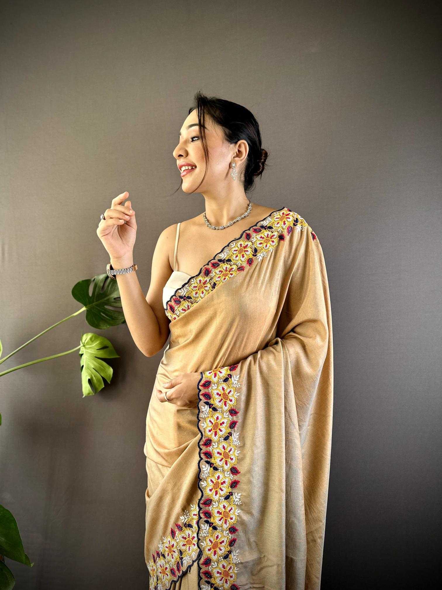 Ynf Cotton RIN209 floral butta 2 Sarees Wedding Collections Festive Collections Wholesale Designer Sarees Cutwork Saree Cotton Sarees Manufacturer