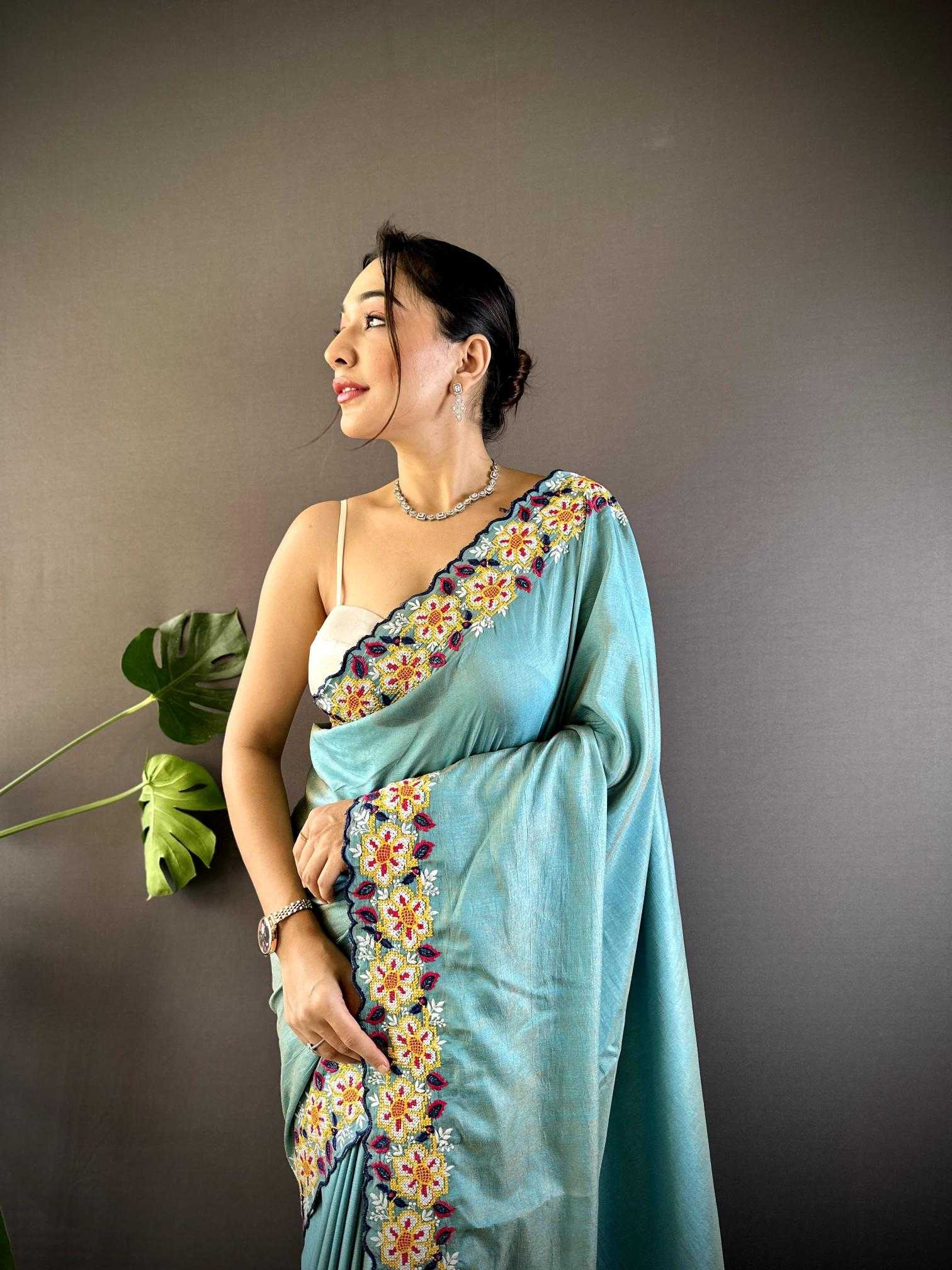 Ynf Cotton RIN209 floral butta 2 Sarees Wedding Collections Festive Collections Wholesale Designer Sarees Cutwork Saree Cotton Sarees Manufacturer
