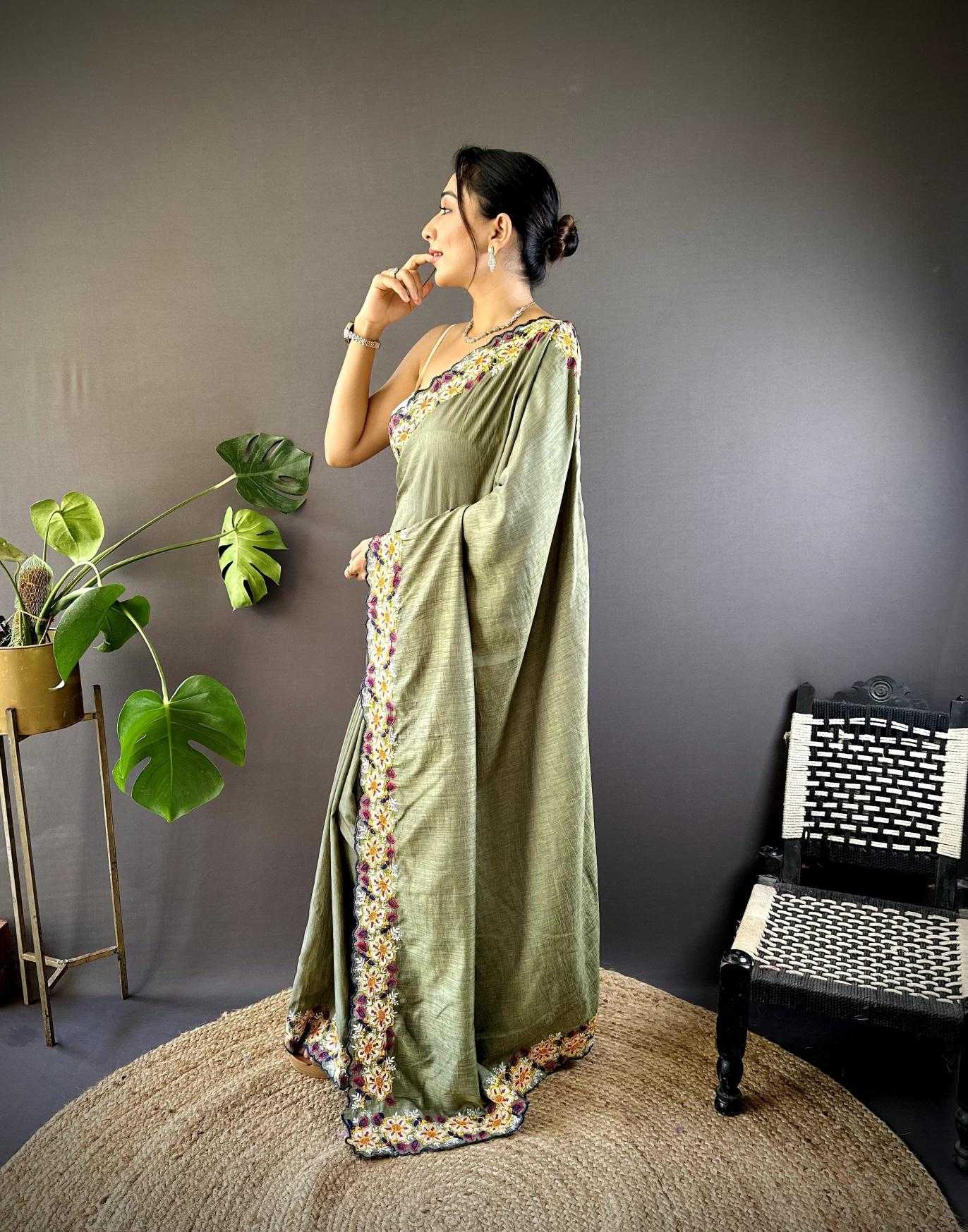 Ynf Cotton RIN209 floral butta 2 Sarees Wedding Collections Festive Collections Wholesale Designer Sarees Cutwork Saree Cotton Sarees Manufacturer