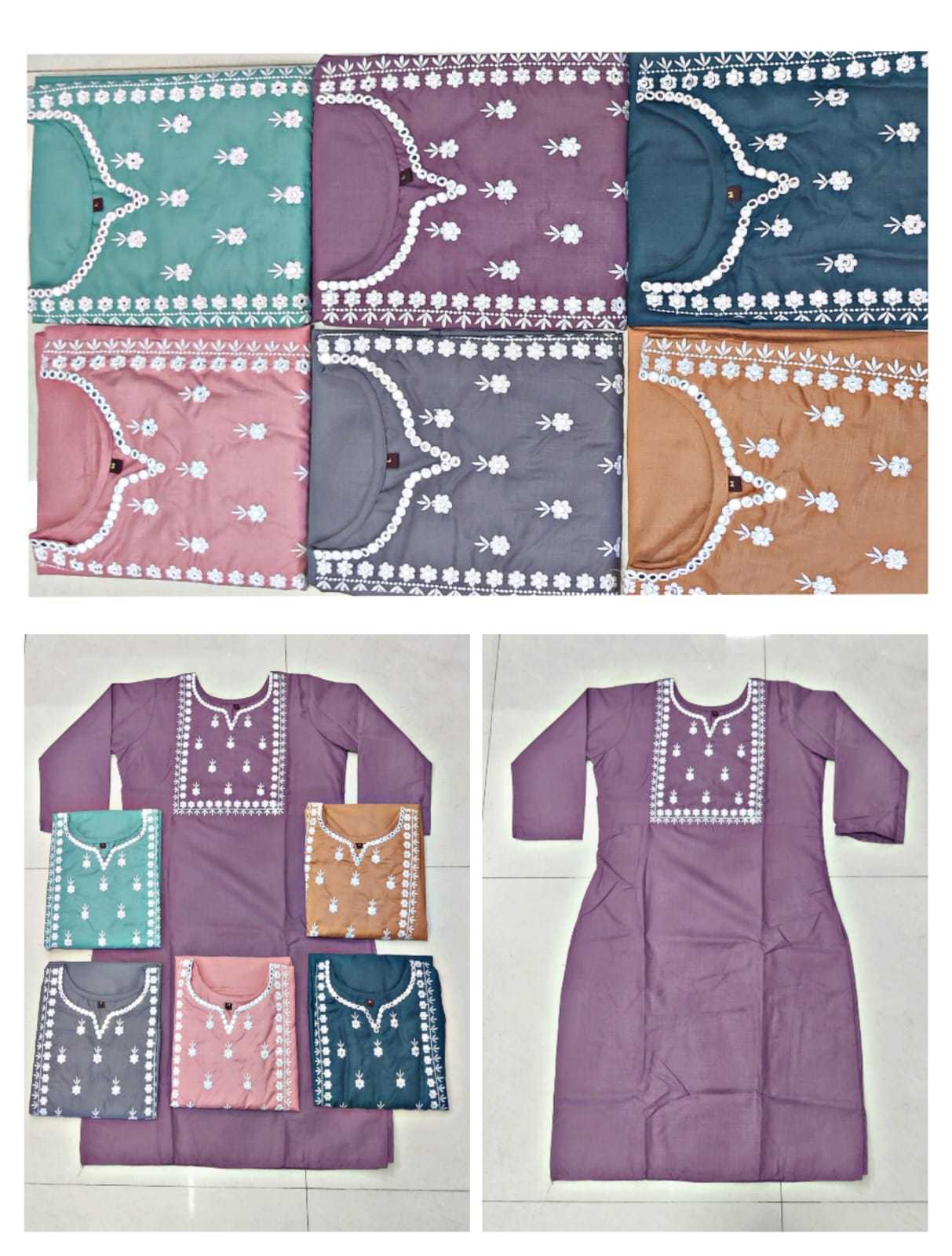 Ynf Cotton RIN222 KIWI Kurti Plus Size Collections Wholesale Designer Kurtis Cotton Kurtis Embroidered Kurtis Manufacturer
