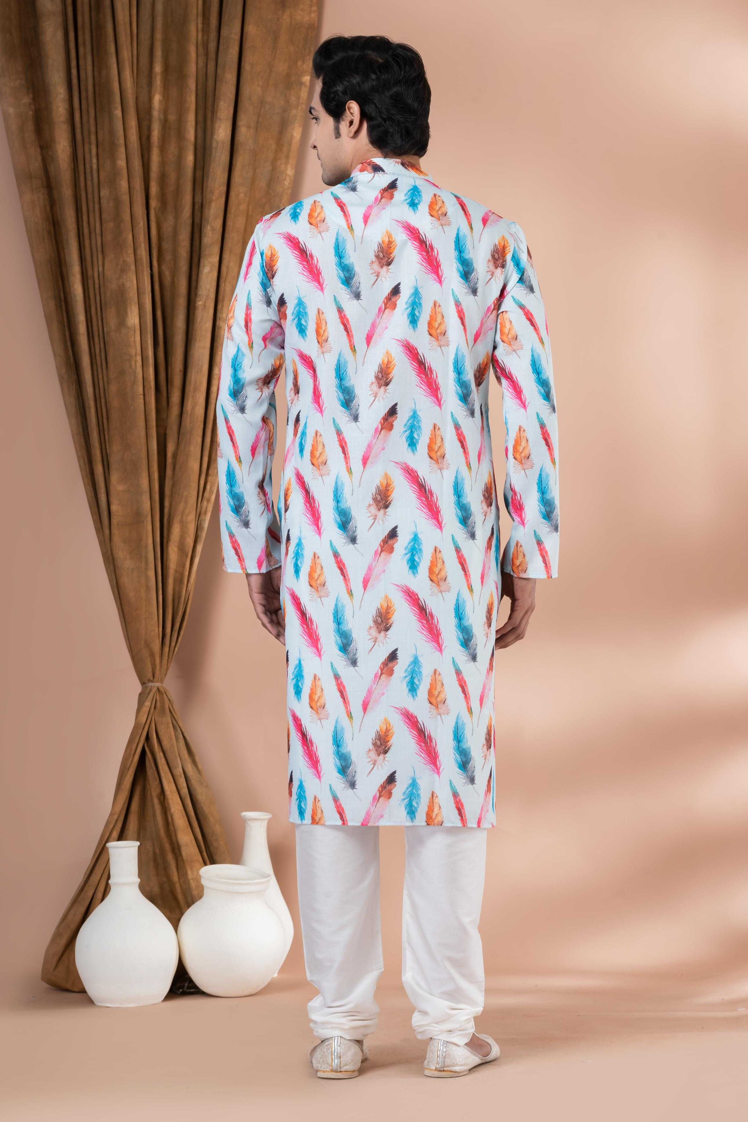 Ynf Cotton RIN223 3366A Mens Wear Festive Collections Wholesale Mens Kurtas Mens Kurta Pyjama Onam Collections Manufacturer