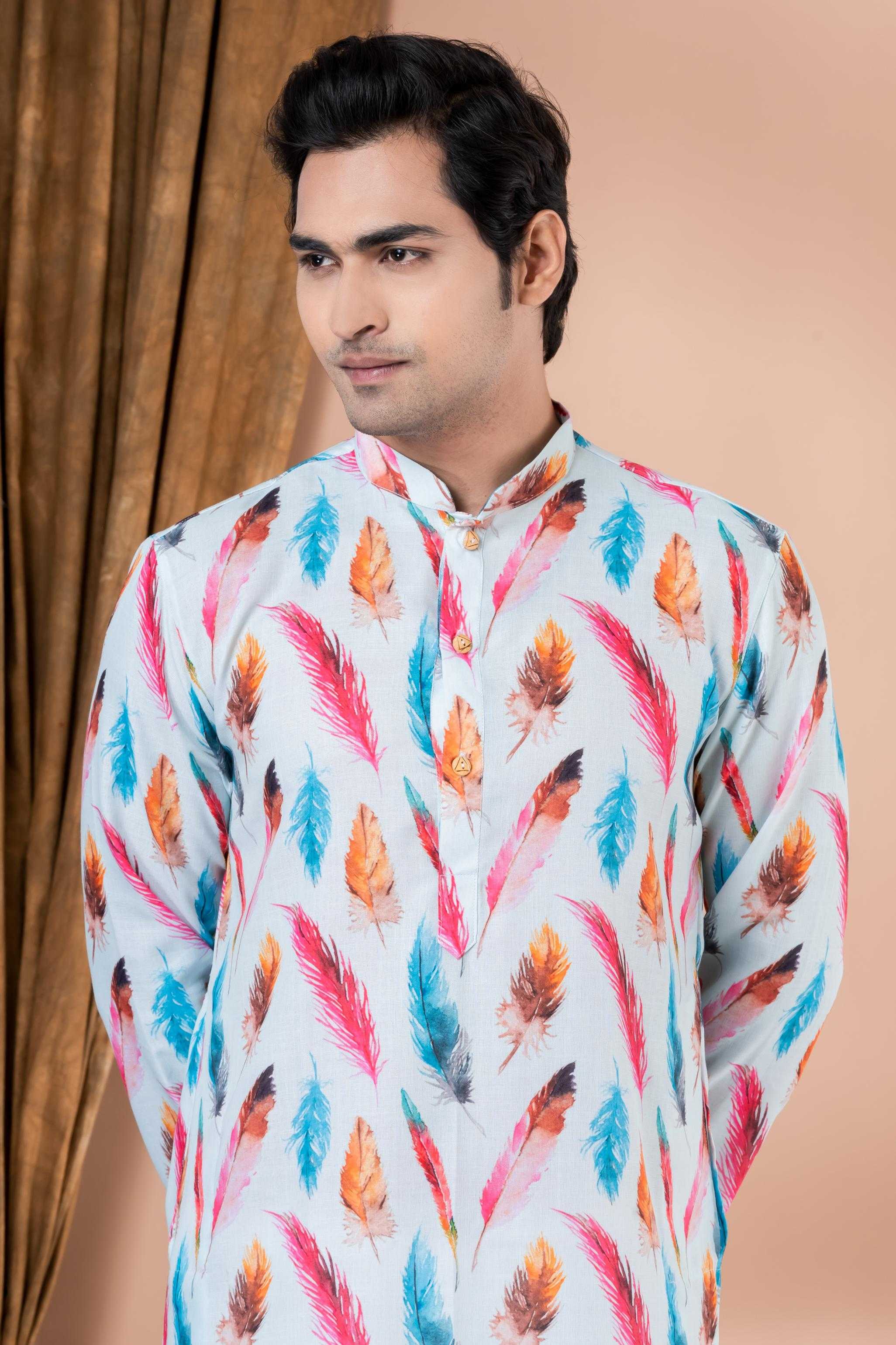 Ynf Cotton RIN223 3366B Mens Wear Festive Collections Wholesale Mens Kurtas Mens Kurta Pyjama Onam Collections Manufacturer