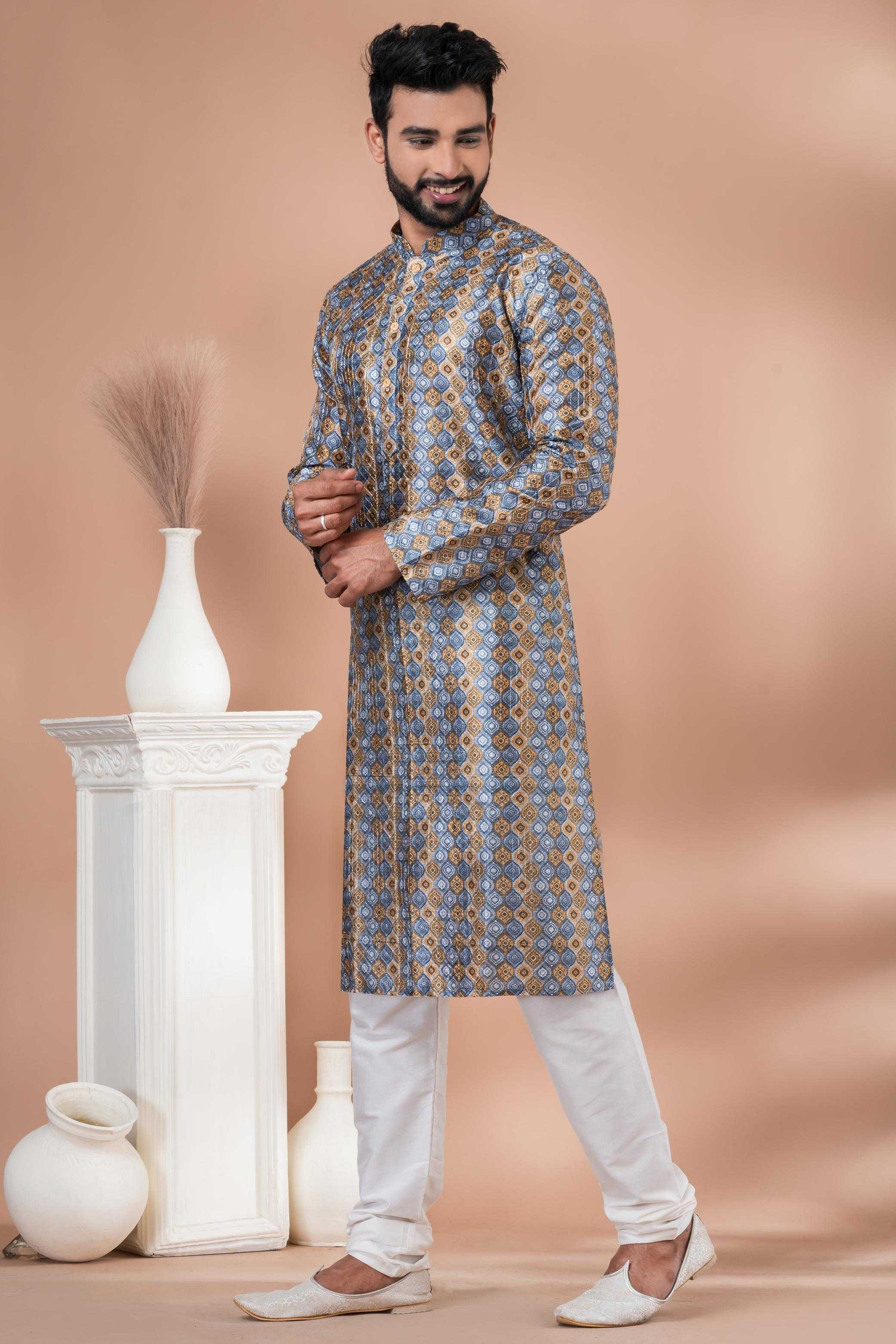 Ynf Cotton RIN223 3401C Mens Wear Wholesale Mens Kurtas Mens Kurta Pyjama Men Wedding kurta Manufacturer