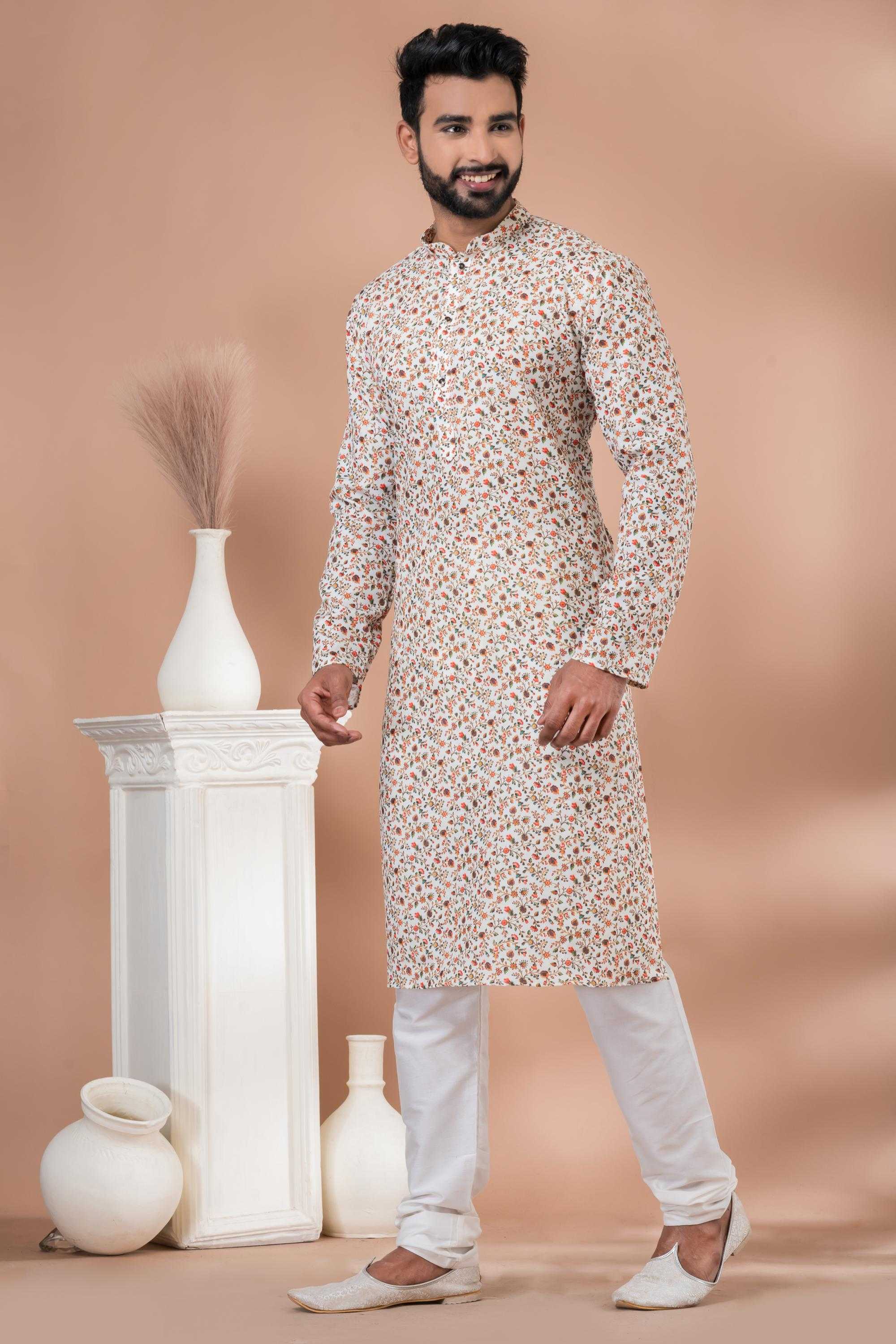 Ynf Cotton RIN223 3404A Mens Wear Festive Collections Wholesale Mens Kurtas Mens Kurta Pyjama Onam Collections Manufacturer
