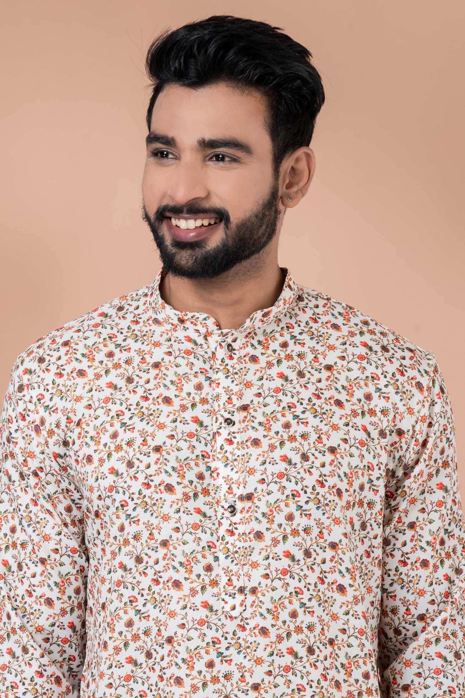 Ynf Cotton RIN223 3404B Mens Wear Festive Collections Wholesale Mens Kurtas Mens Kurta Pyjama Onam Collections Manufacturer