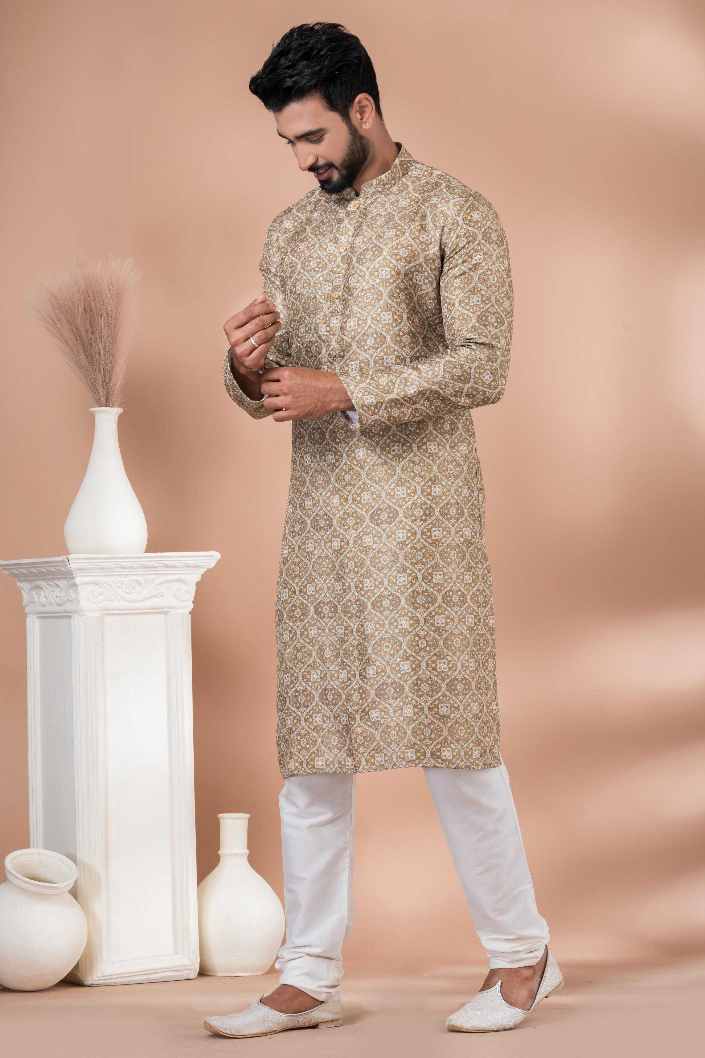 Ynf Cotton RIN223 3406C Mens Wear Wholesale Mens Kurtas Mens Kurta Pyjama Men Wedding kurta Manufacturer