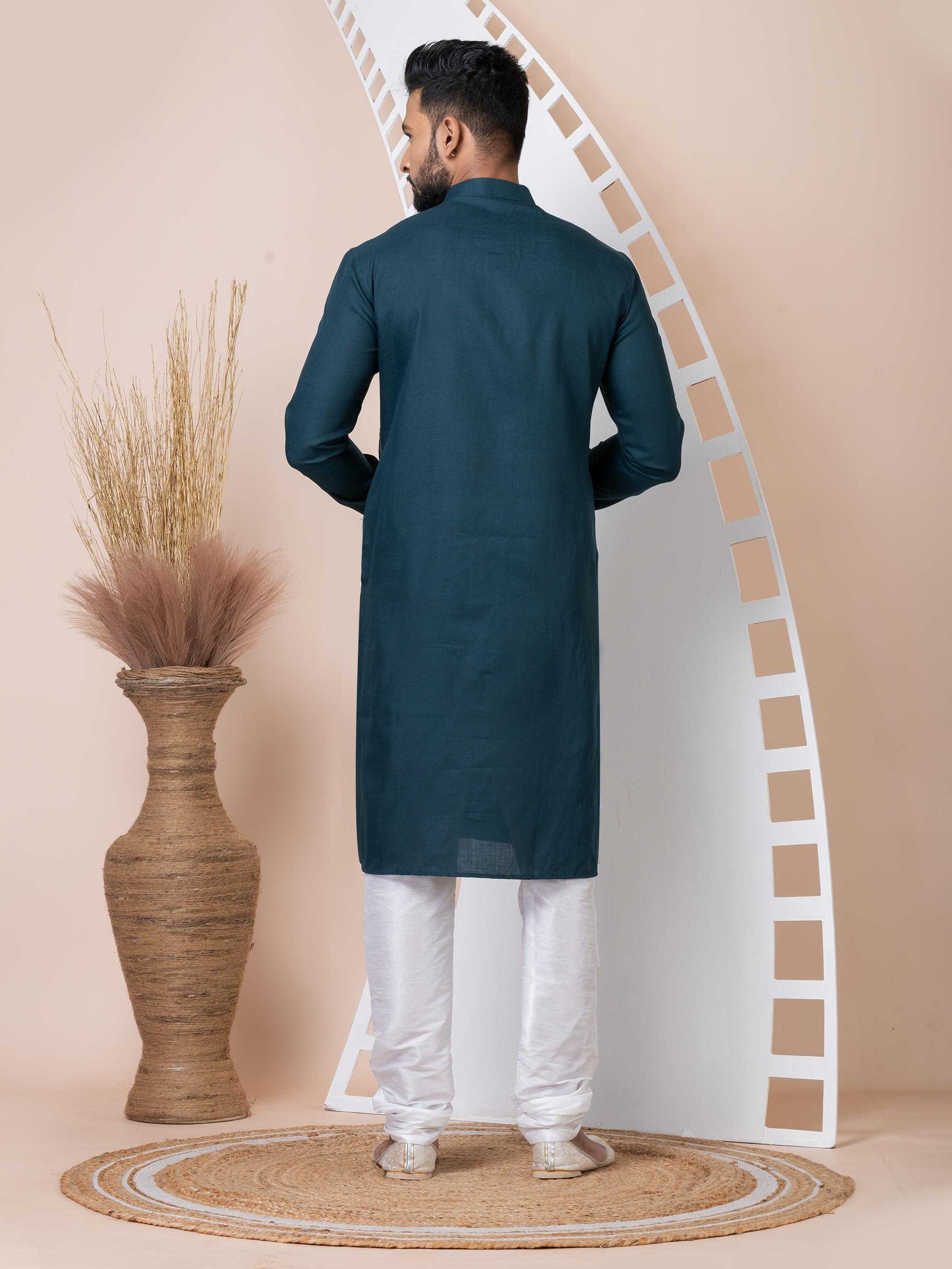 Ynf Cotton RIN223 3466A Mens Wear Wholesale Mens Kurtas Mens Kurta Pyjama Men Wedding kurta Manufacturer