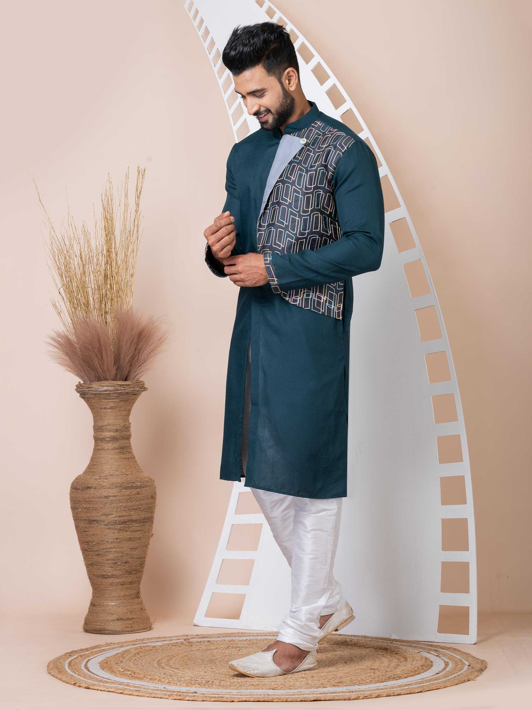 Ynf Cotton RIN223 3466B Mens Wear Wholesale Mens Kurtas Mens Kurta Pyjama Men Wedding kurta Manufacturer