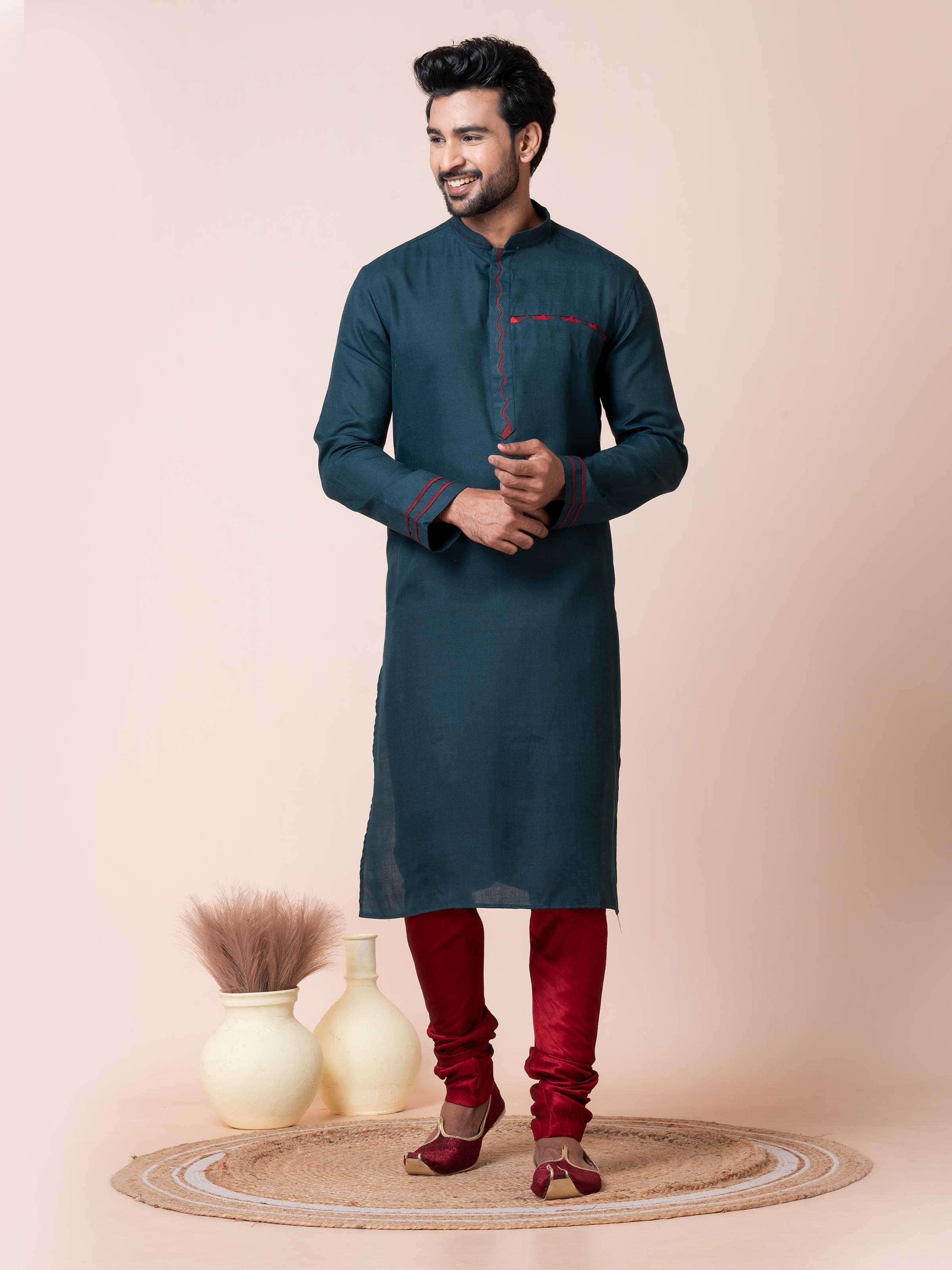 Ynf Cotton RIN223 3484A Mens Wear Wholesale Mens Kurtas Mens Kurta Pyjama Men Wedding kurta Manufacturer