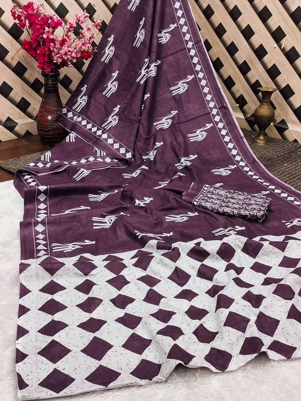 Ynf Cotton RIN229 109 Sarees Wholesale Printed Cotton Saree Cotton Sarees Mulmul Cotton Sarees Manufacturer