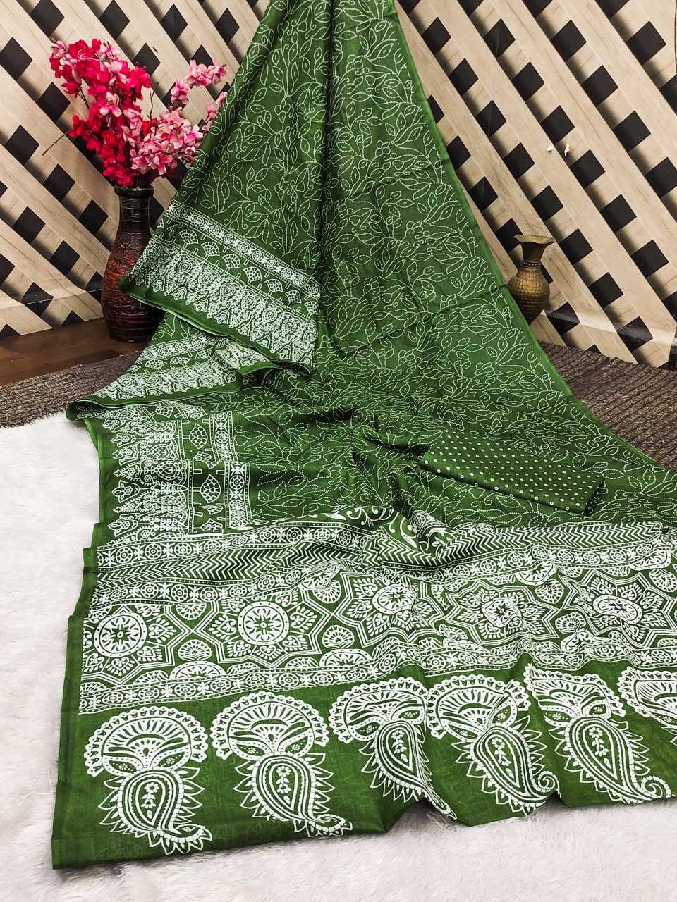 Ynf Cotton RIN229 112 Sarees Wholesale Ajrakh Sarees Cotton Sarees Mulmul Cotton Sarees Manufacturer