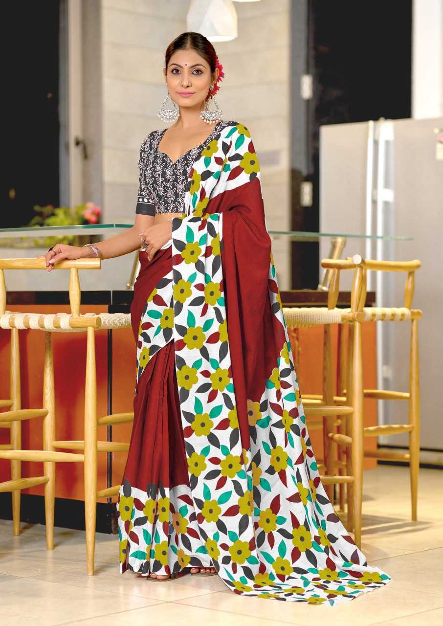 Ynf Cotton RIN229 21 Sarees Wholesale Designer Sarees Printed Cotton Saree Cotton Sarees Manufacturer