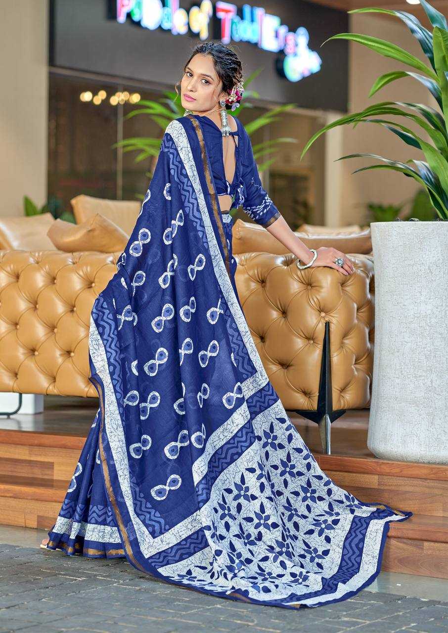 Ynf Cotton RIN229 83 Sarees Wedding Collections Festive Collections Wholesale Block Print Sarees Zari Border Sarees Sarees With Blouse Manufacturer