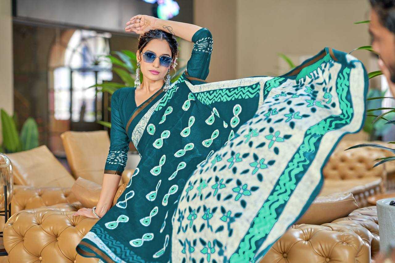 Ynf Cotton RIN229 83 Sarees Wedding Collections Festive Collections Wholesale Block Print Sarees Zari Border Sarees Sarees With Blouse Manufacturer