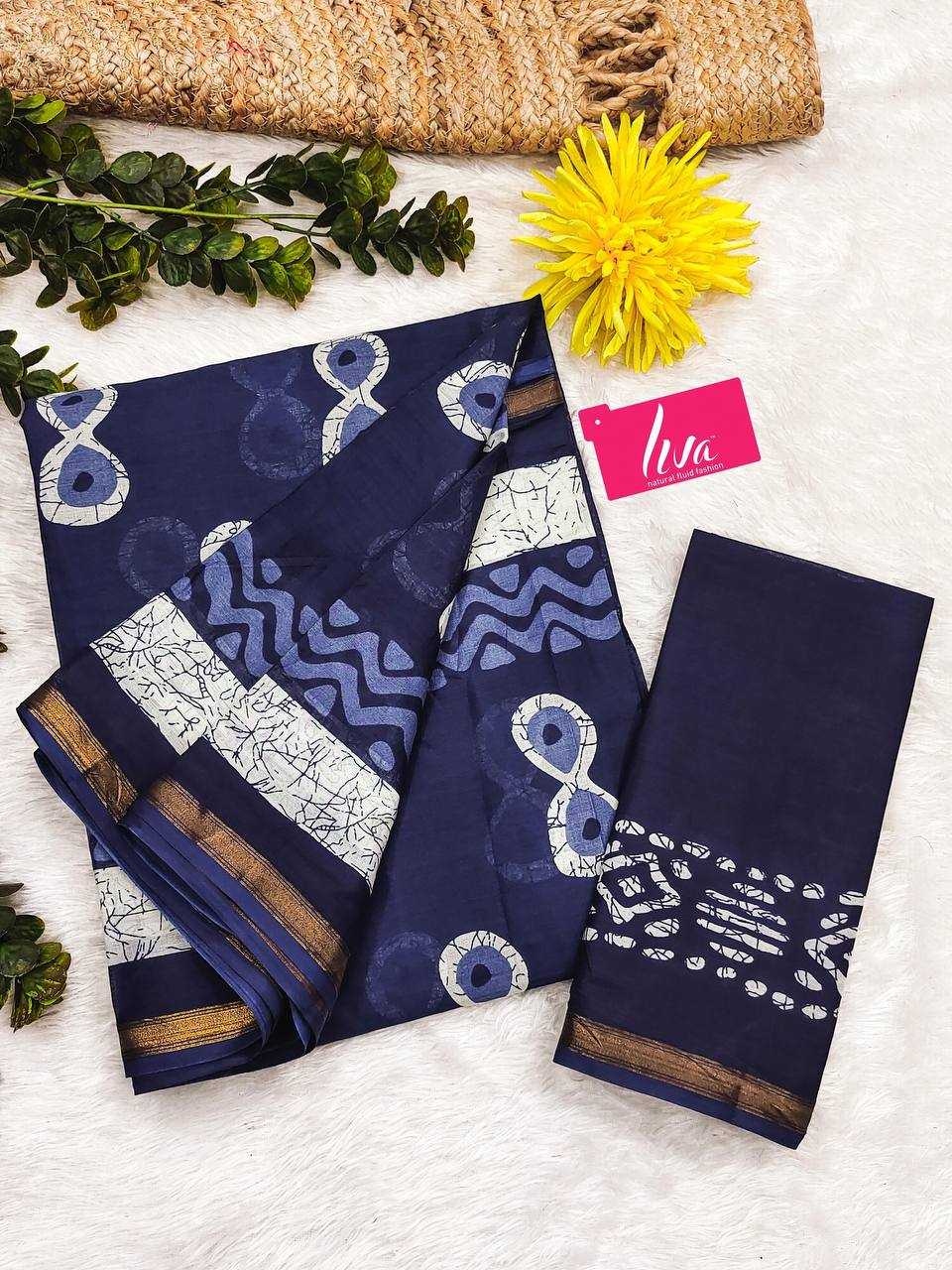 Ynf Cotton RIN229 83 Sarees Wedding Collections Festive Collections Wholesale Block Print Sarees Zari Border Sarees Sarees With Blouse Manufacturer