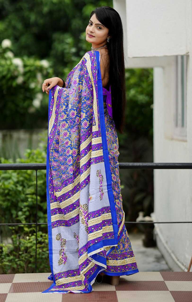 Ynf Cotton RIN229 93 Sarees Wholesale Fancy Sarees Printed Sarees Cotton Linen Sarees Manufacturer
