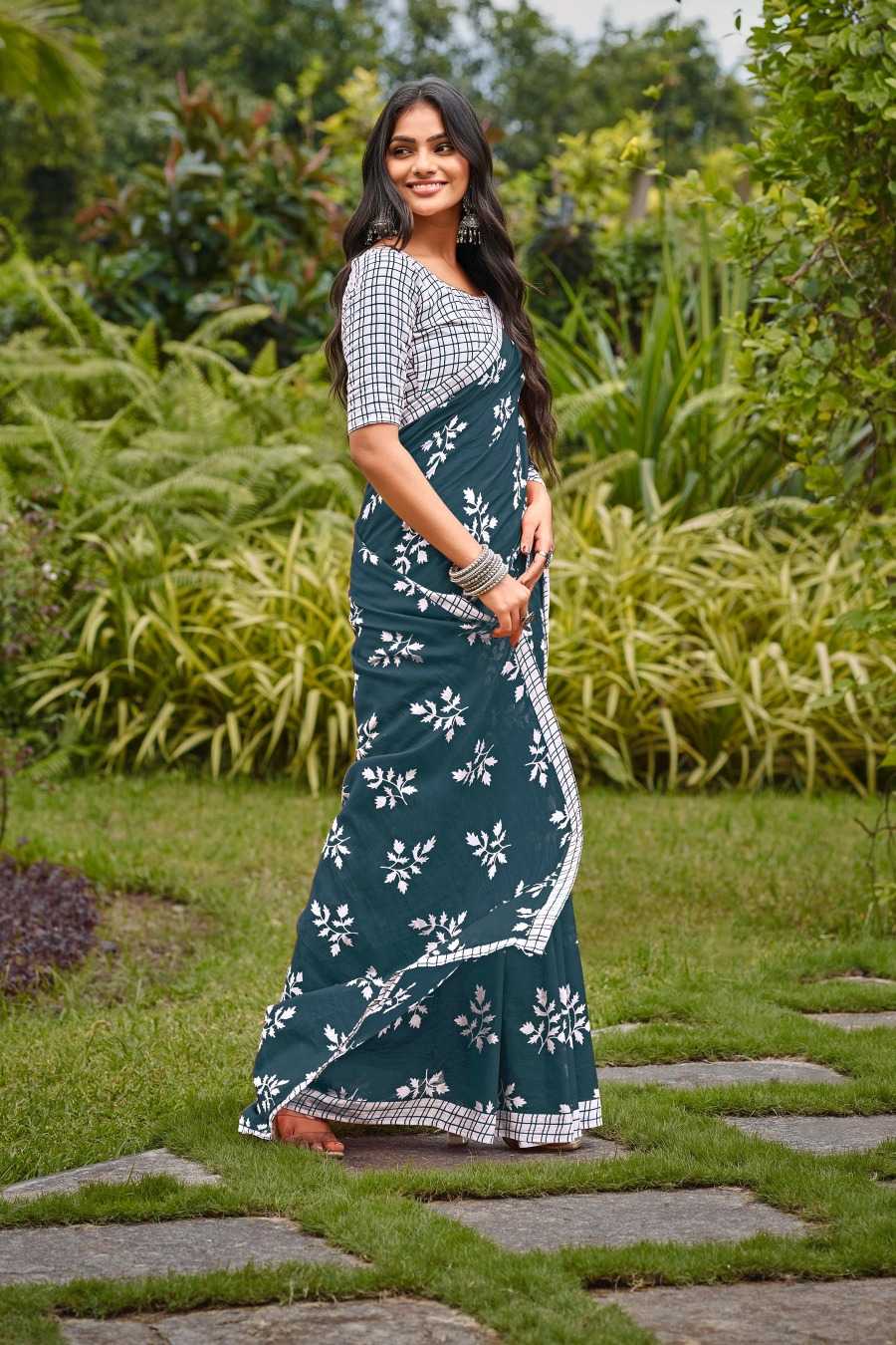Ynf Cotton RIN229 leelawanthi Sarees Wholesale Cotton Sarees Silk Sarees Mulmul Cotton Sarees Manufacturer