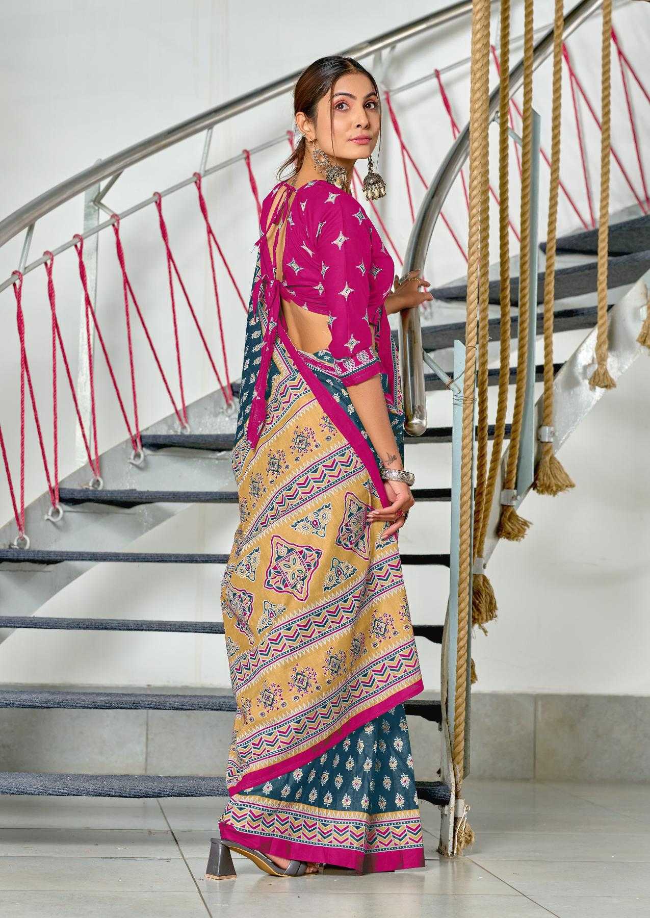 Ynf Cotton RIN229 RACHITA Sarees Wholesale Printed Cotton Saree Cotton Sarees Mulmul Cotton Sarees Manufacturer