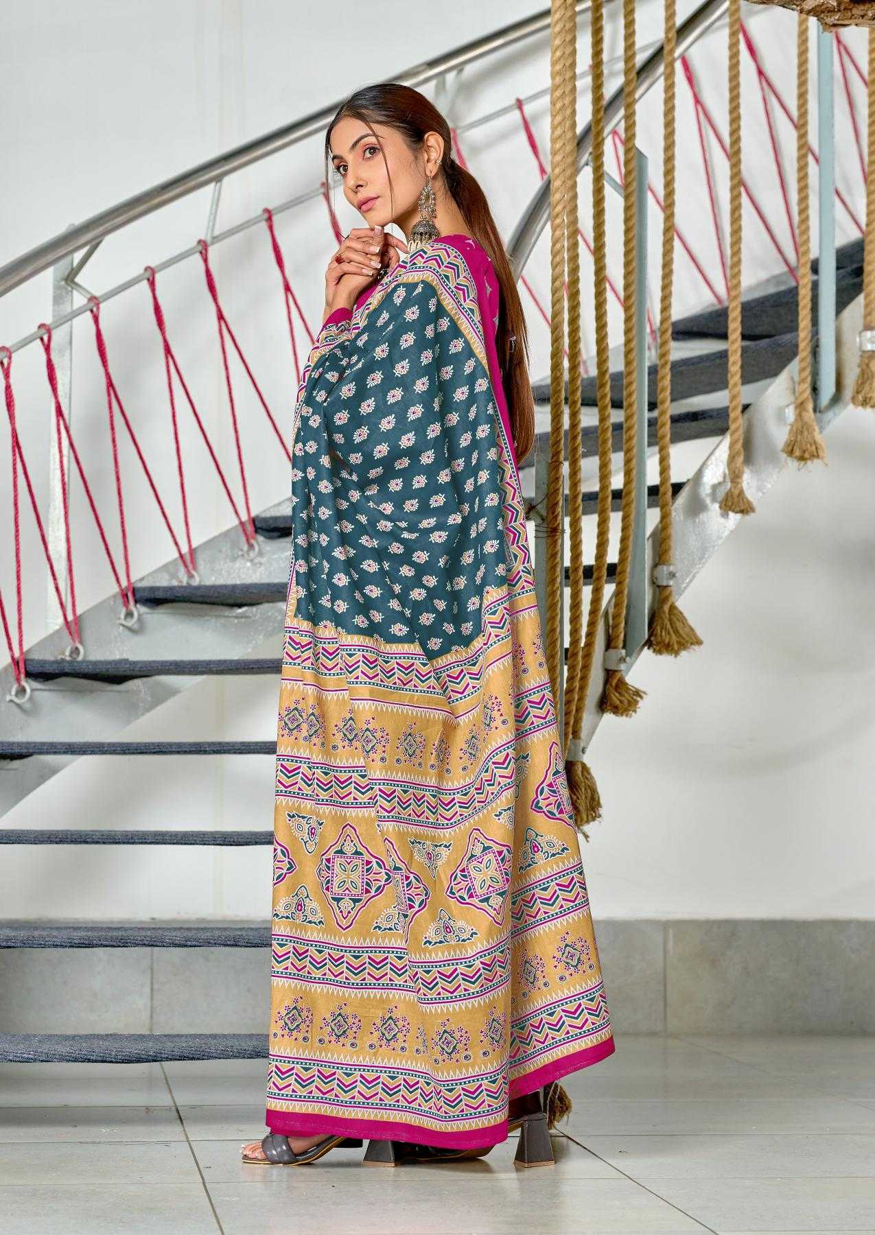 Ynf Cotton RIN229 RACHITA Sarees Wholesale Printed Cotton Saree Cotton Sarees Mulmul Cotton Sarees Manufacturer