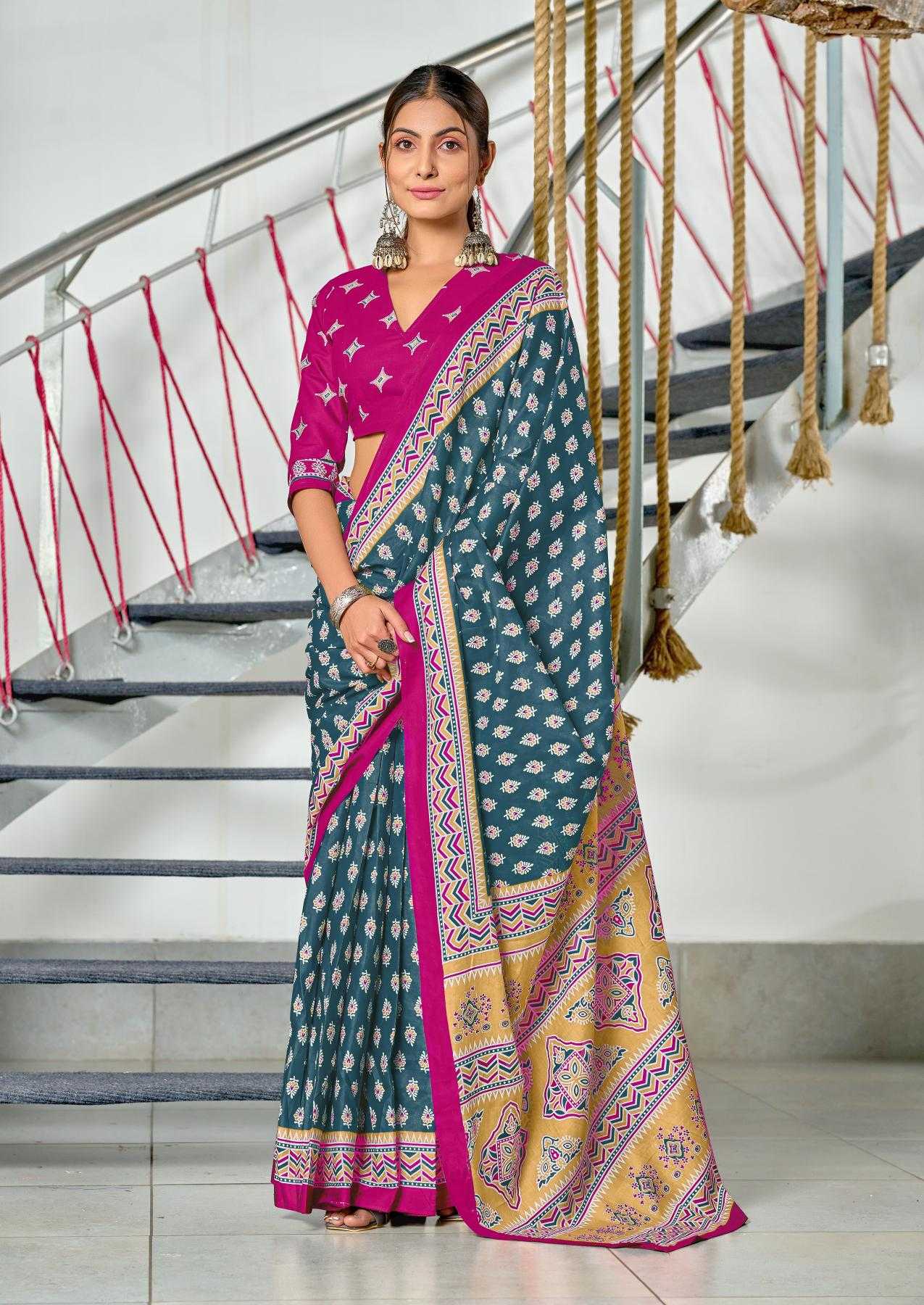 Ynf Cotton RIN229 RACHITA Sarees Wholesale Printed Cotton Saree Cotton Sarees Mulmul Cotton Sarees Manufacturer