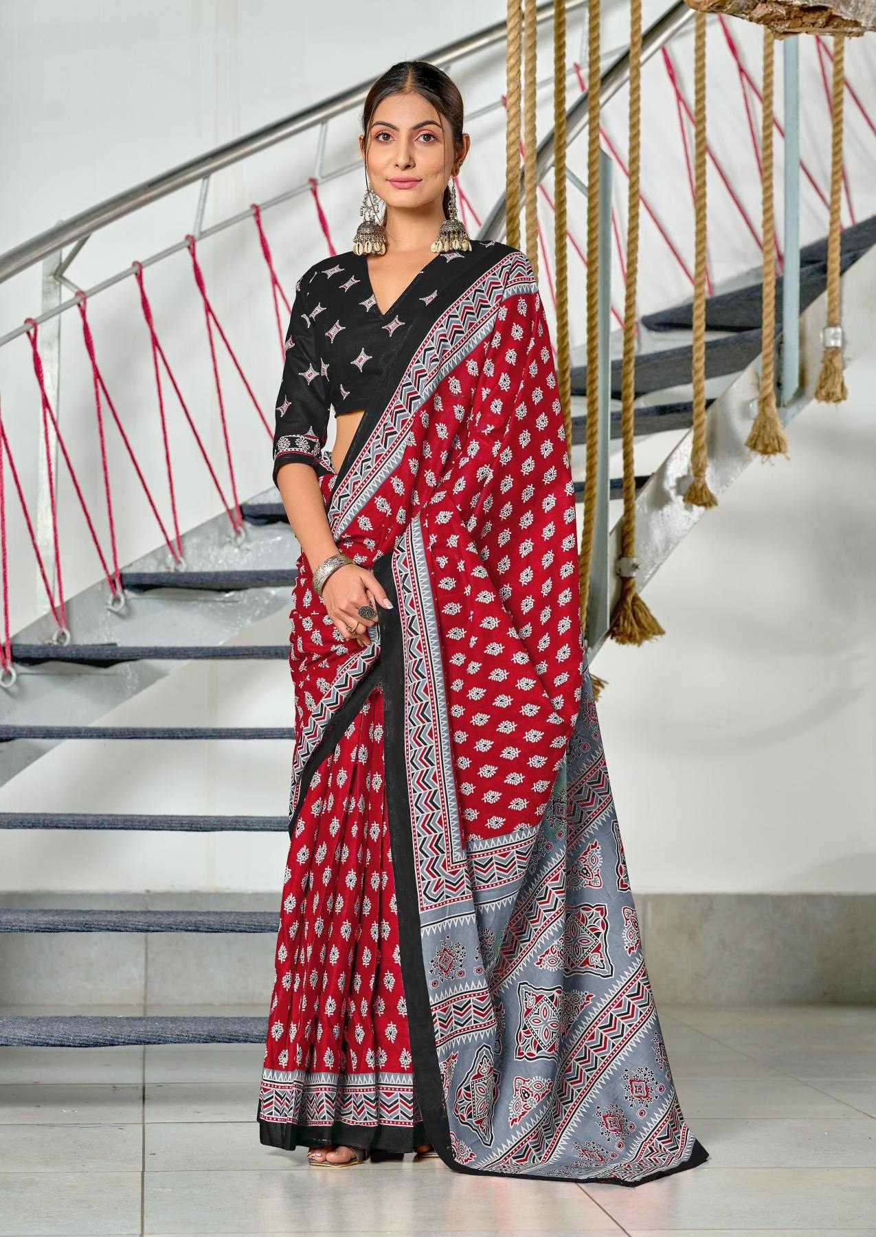 Ynf Cotton RIN229 RACHITA Sarees Wholesale Printed Cotton Saree Cotton Sarees Mulmul Cotton Sarees Manufacturer