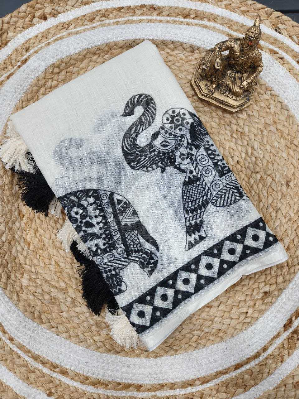 Ynf Cotton RIN231 ELEPHANT Sarees Wholesale Fancy Sarees Printed Sarees Manufacturer