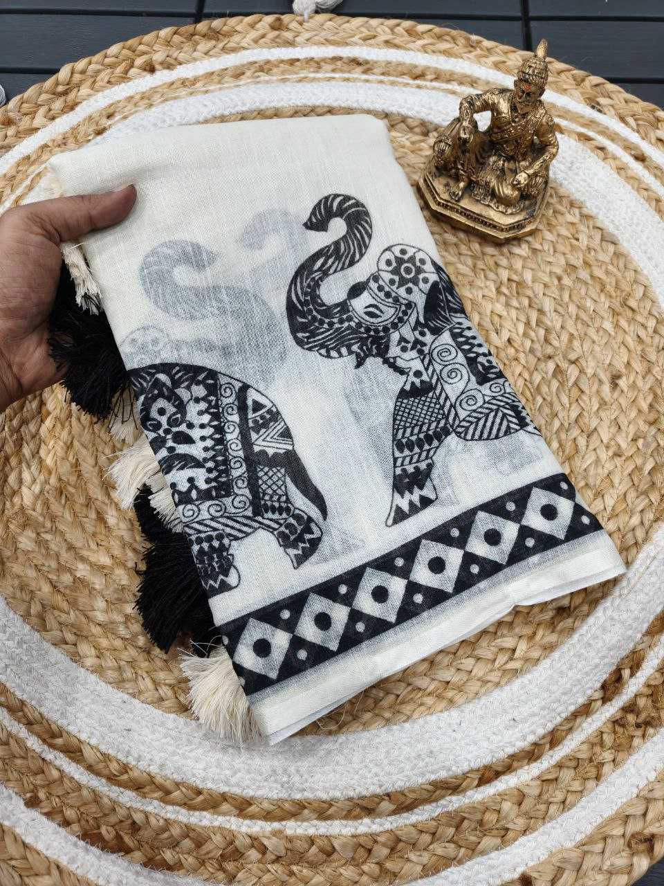 Ynf Cotton RIN231 ELEPHANT Sarees Wholesale Fancy Sarees Printed Sarees Manufacturer
