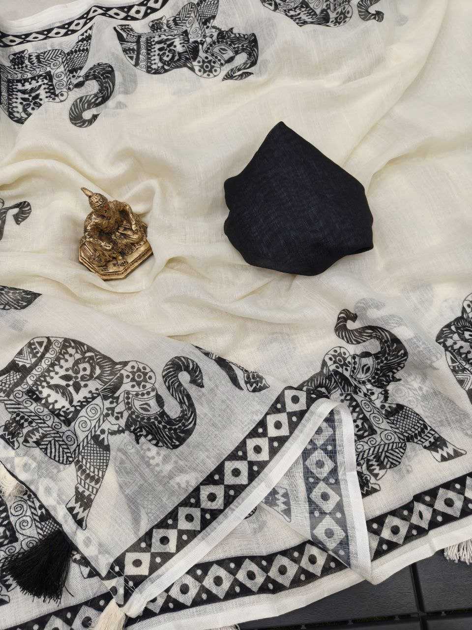 Ynf Cotton RIN231 ELEPHANT Sarees Wholesale Fancy Sarees Printed Sarees Manufacturer