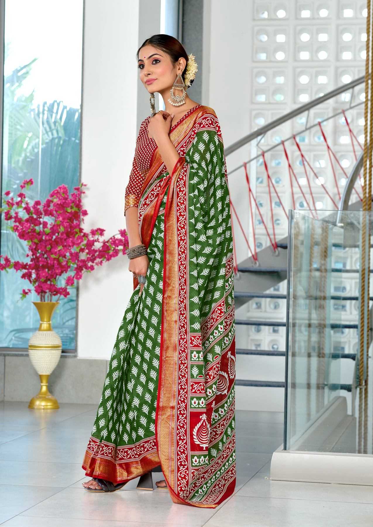 Ynf Cotton Sarees Wholesale Printed Cotton Saree Cotton Sarees Mulmul Cotton Sarees Manufacturer