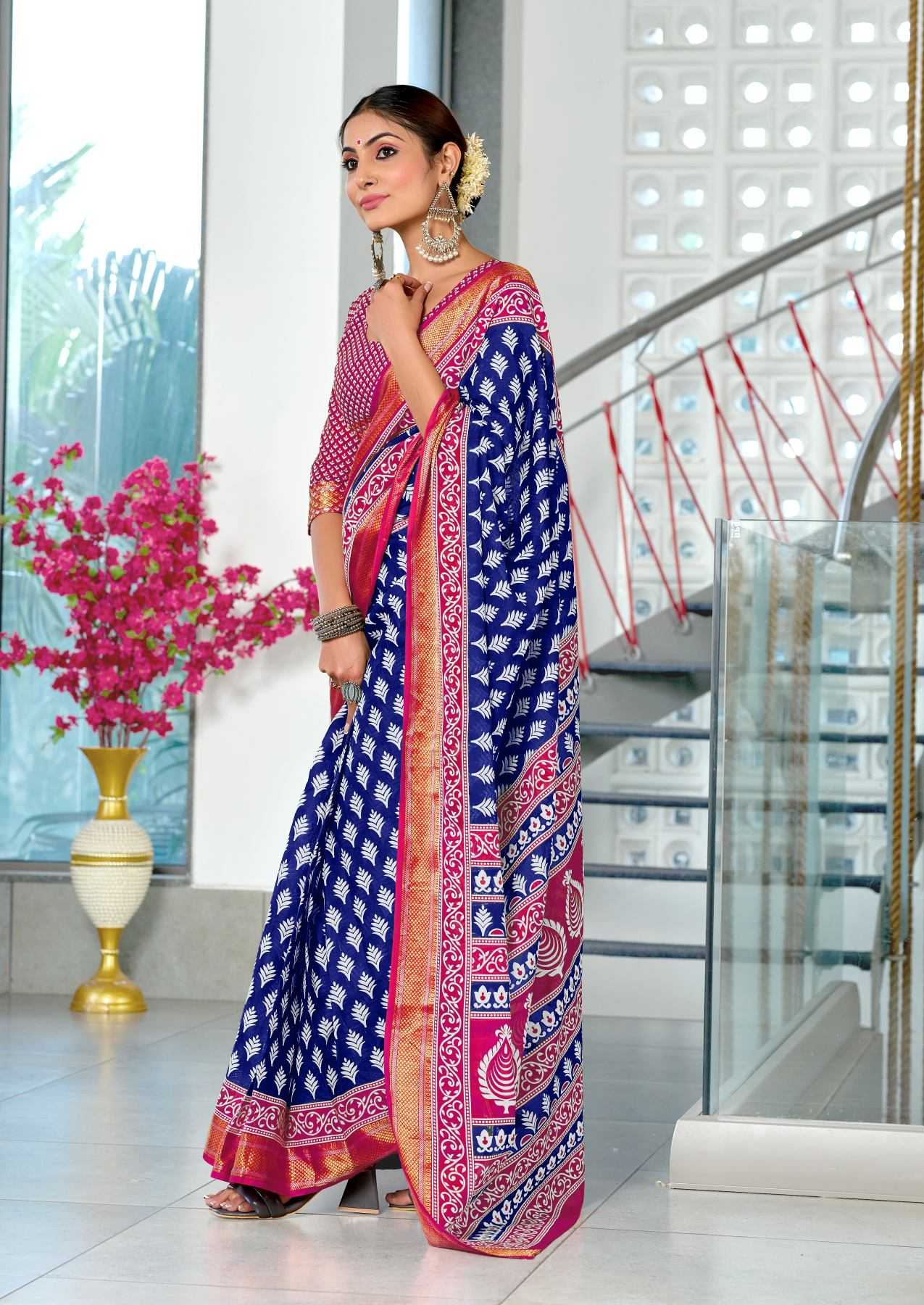 Ynf Cotton Sarees Wholesale Printed Cotton Saree Cotton Sarees Mulmul Cotton Sarees Manufacturer