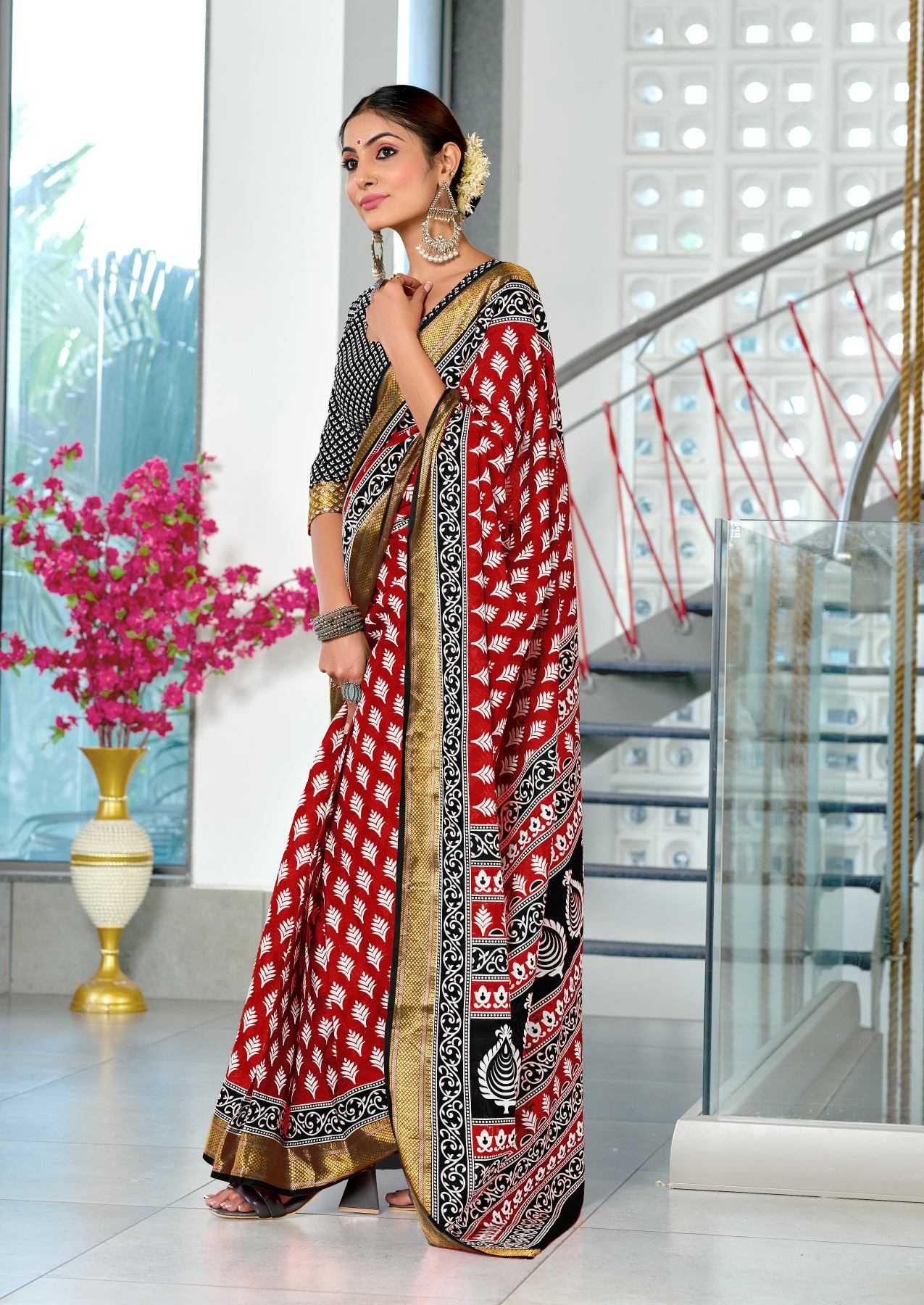 Ynf Cotton Sarees Wholesale Printed Cotton Saree Cotton Sarees Mulmul Cotton Sarees Manufacturer