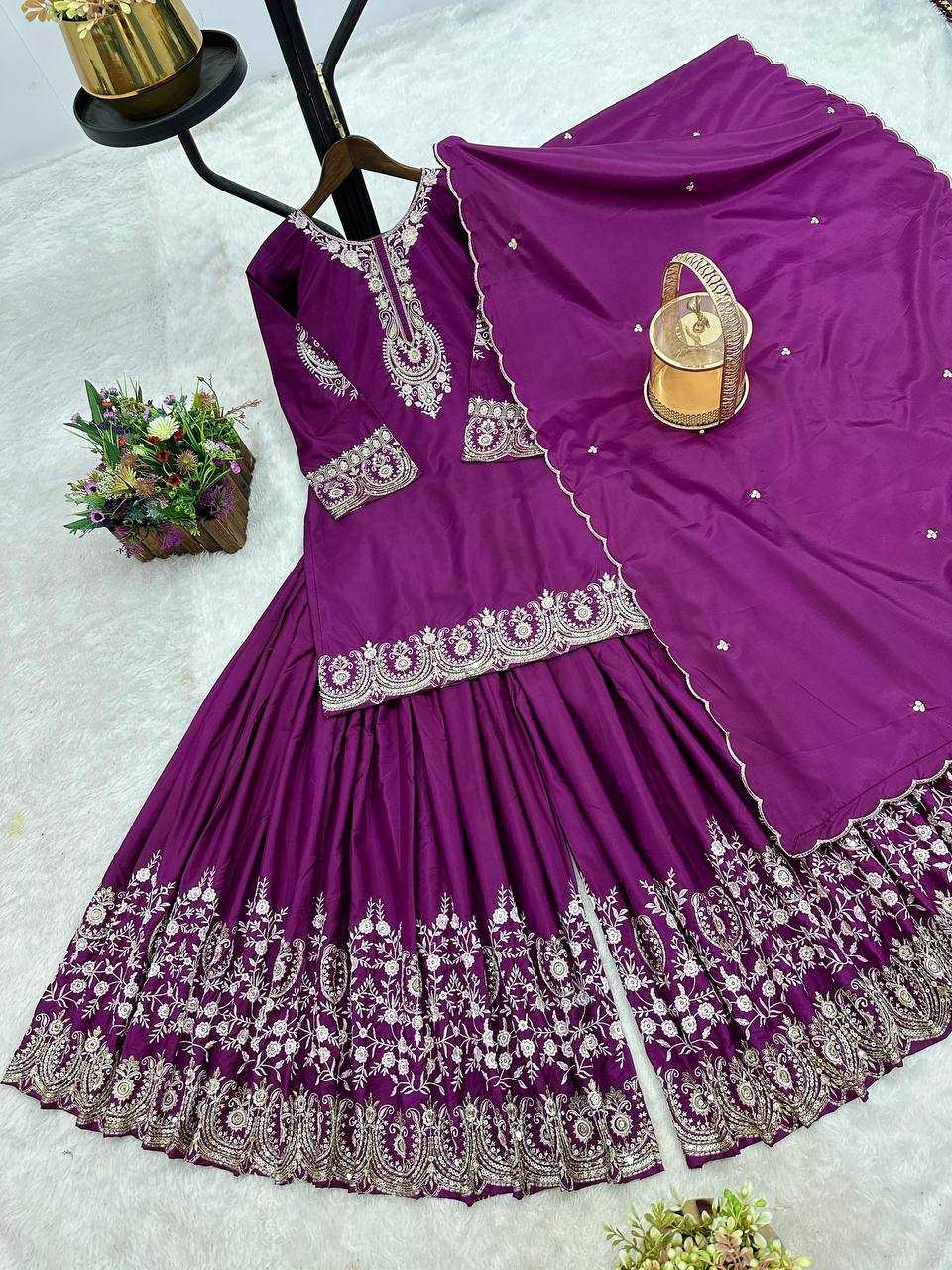 Ynf Crepe KESH461 1704 Suits & Dresses Wholesale Sharara Salwar Suits Party wear suits Wedding Suits Manufacturer