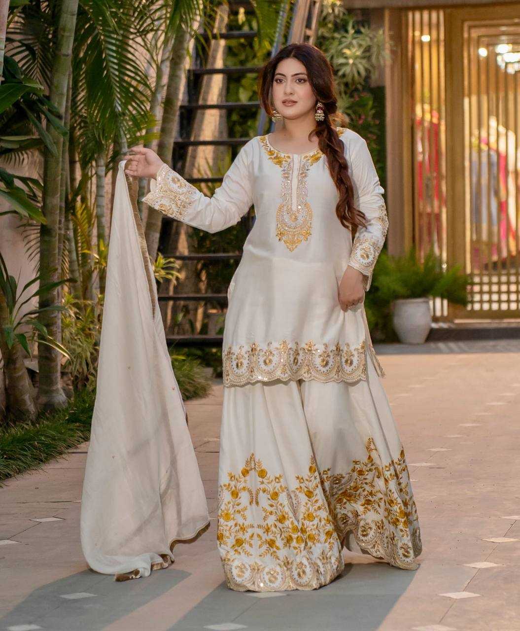 Ynf Crepe KESH461 1704 Suits & Dresses Wholesale Sharara Salwar Suits Party wear suits Wedding Suits Manufacturer